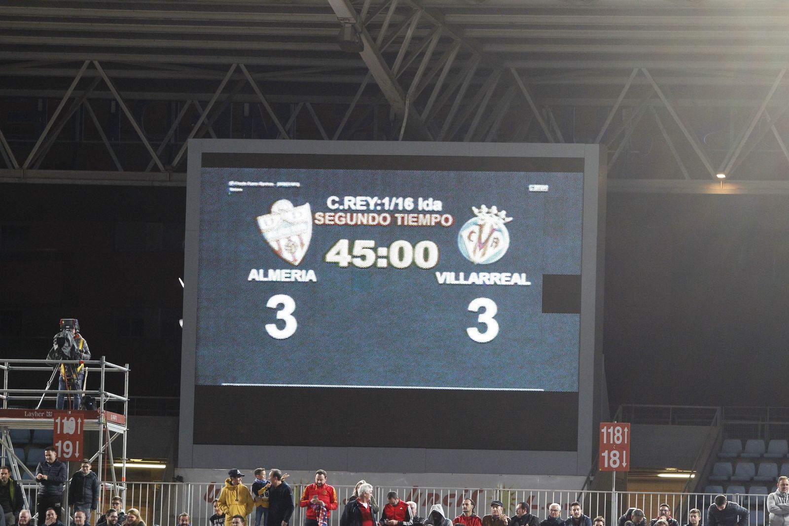 Las imágenes del UD Almería-Villarreal