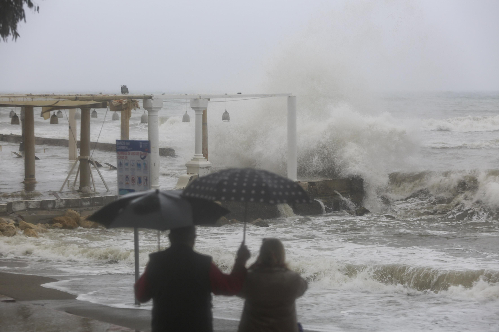Fotos de las incidencias de la lluvia en Málaga