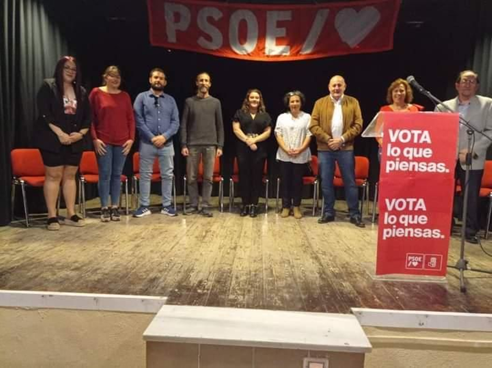 Presentación de la candidatura del PSOE de Padules.