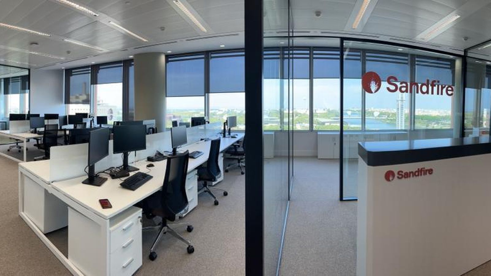 Oficinas de Sandfire en la planta séptima del rascacielos.