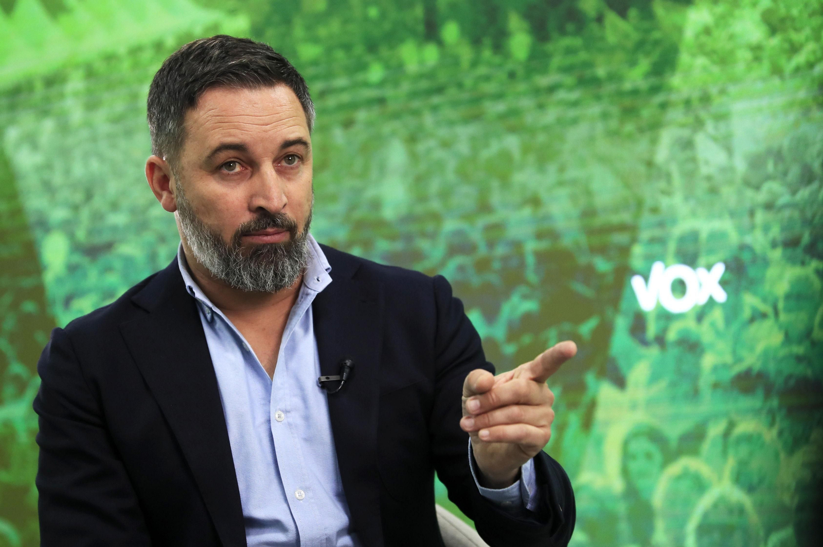 El presidente de Vox, Santiago Abascal.