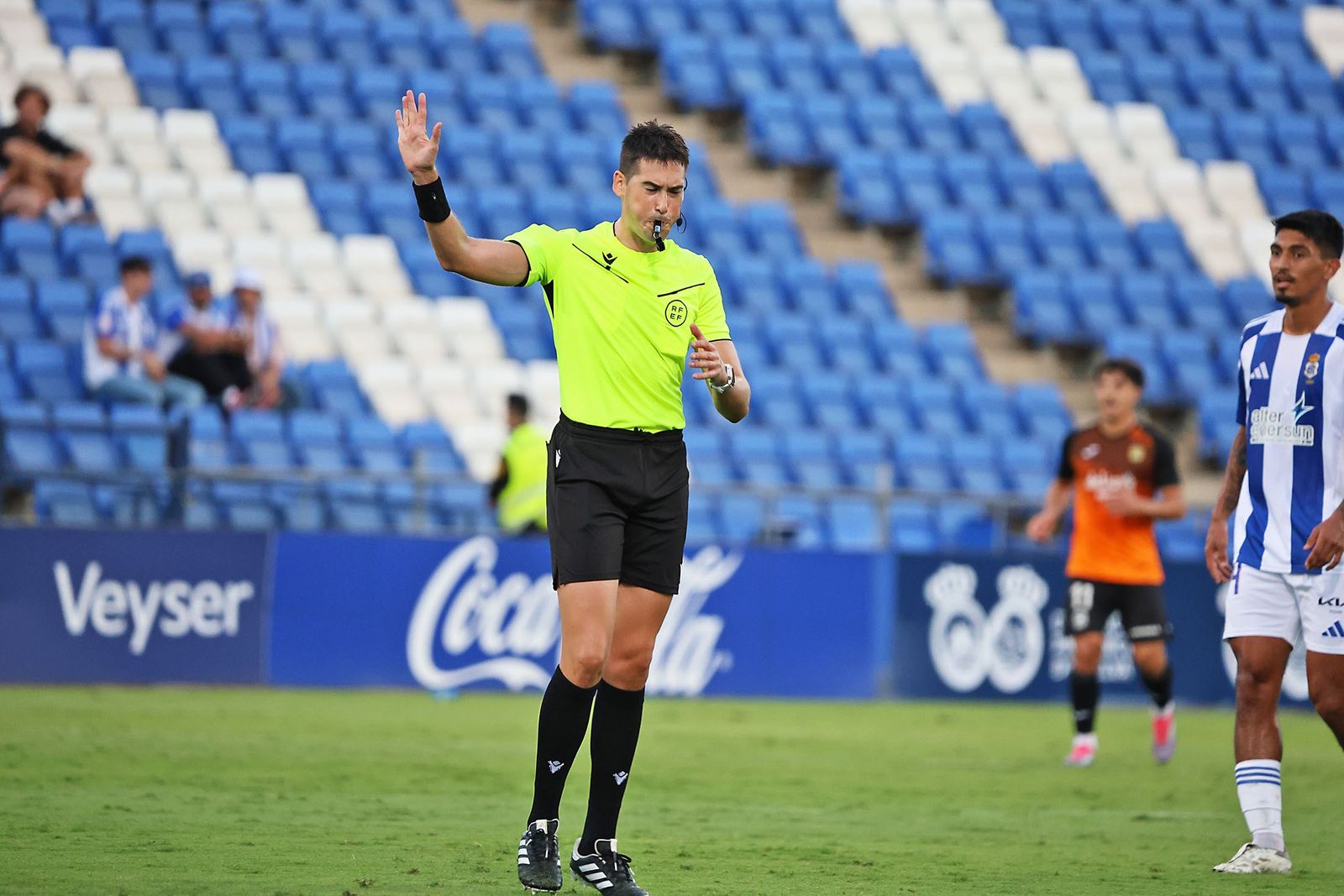 Sánchez Sánchez en el Recre-Fuenlabrada de la ida.