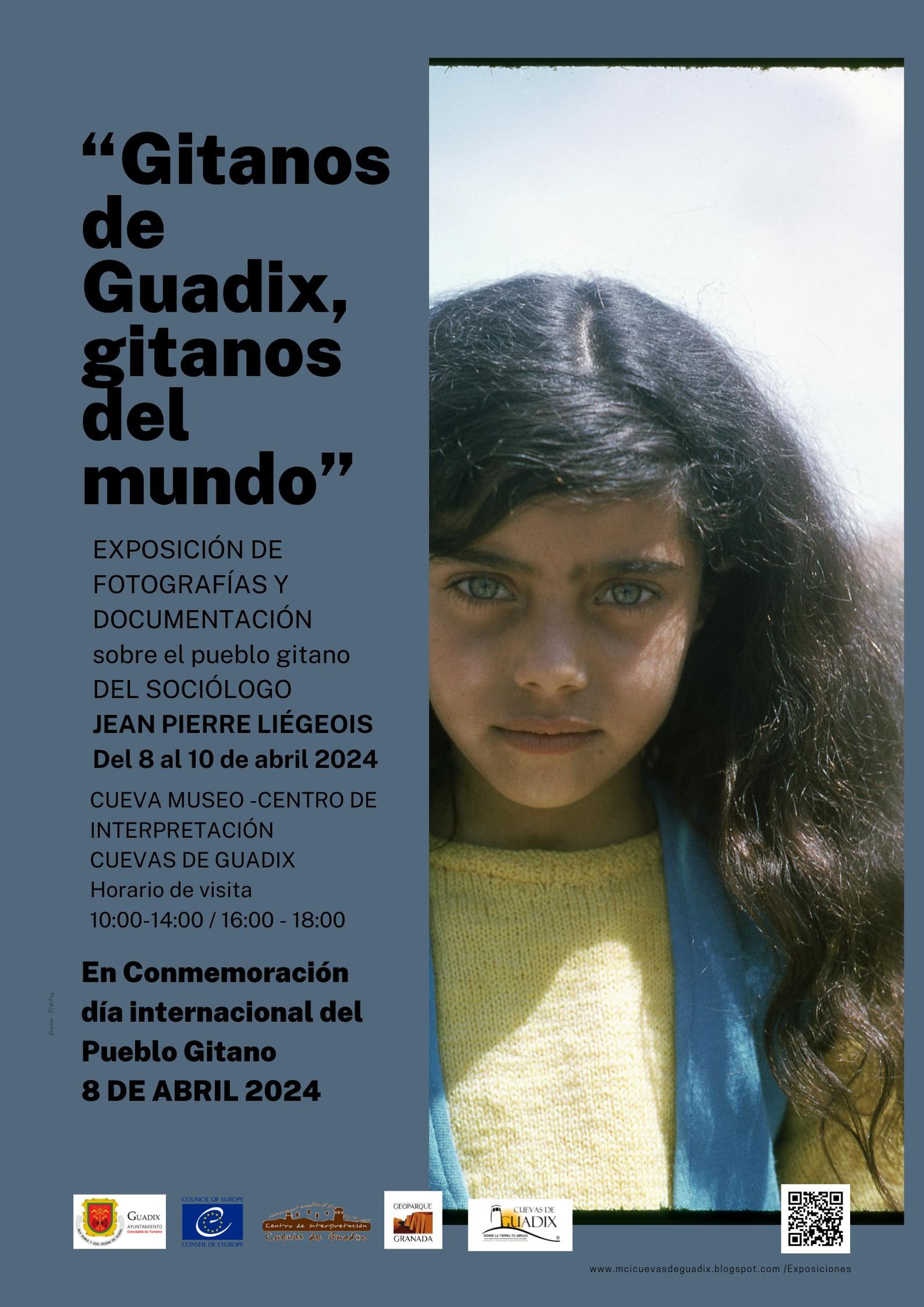 Cartel de la expoisicón 'GITANOS DE GUADIX, GITANOS DEL MUNDO'