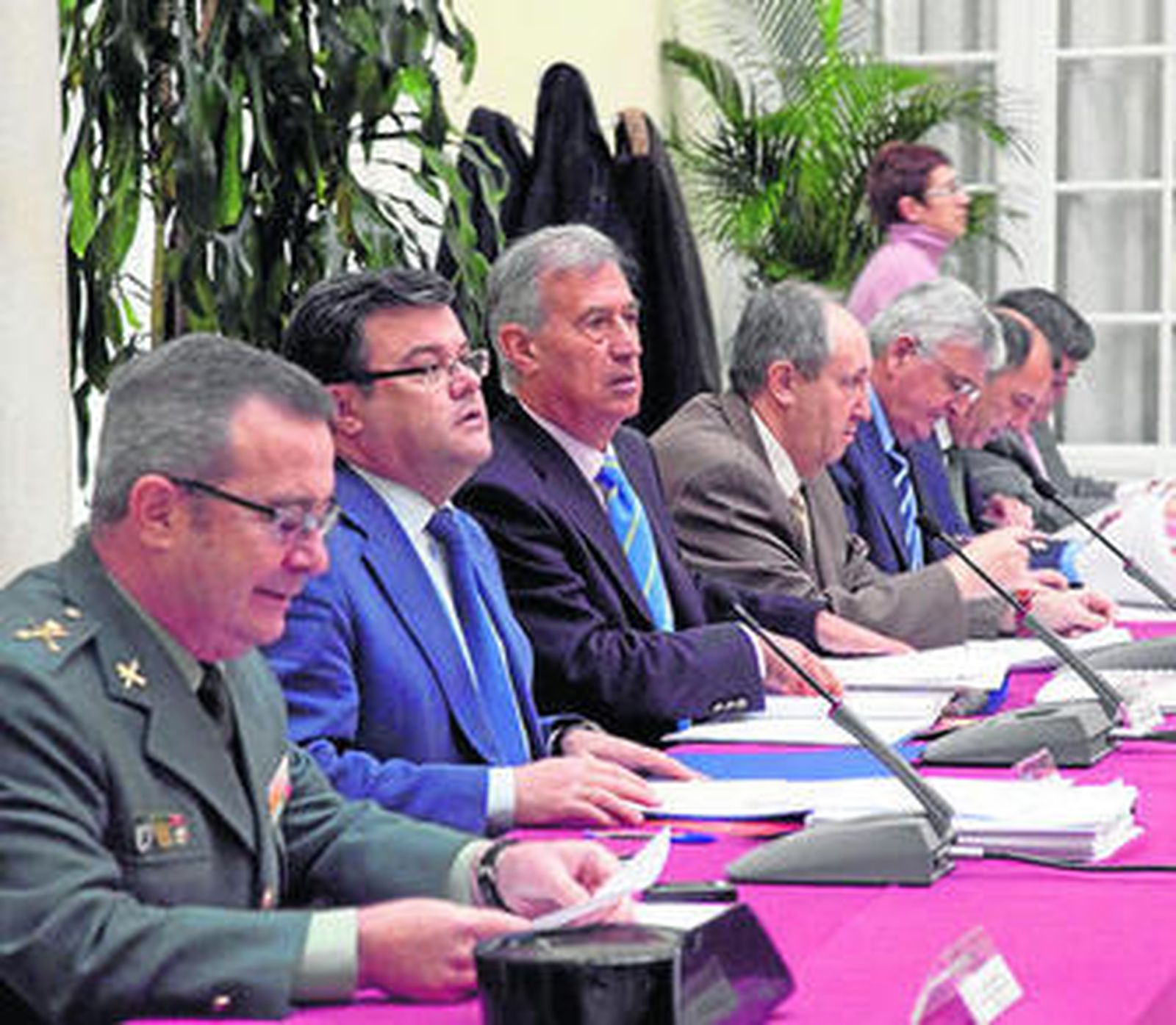 La junta local de seguridad celebrada ayer en la Delegación del Gobierno en Andalucía.