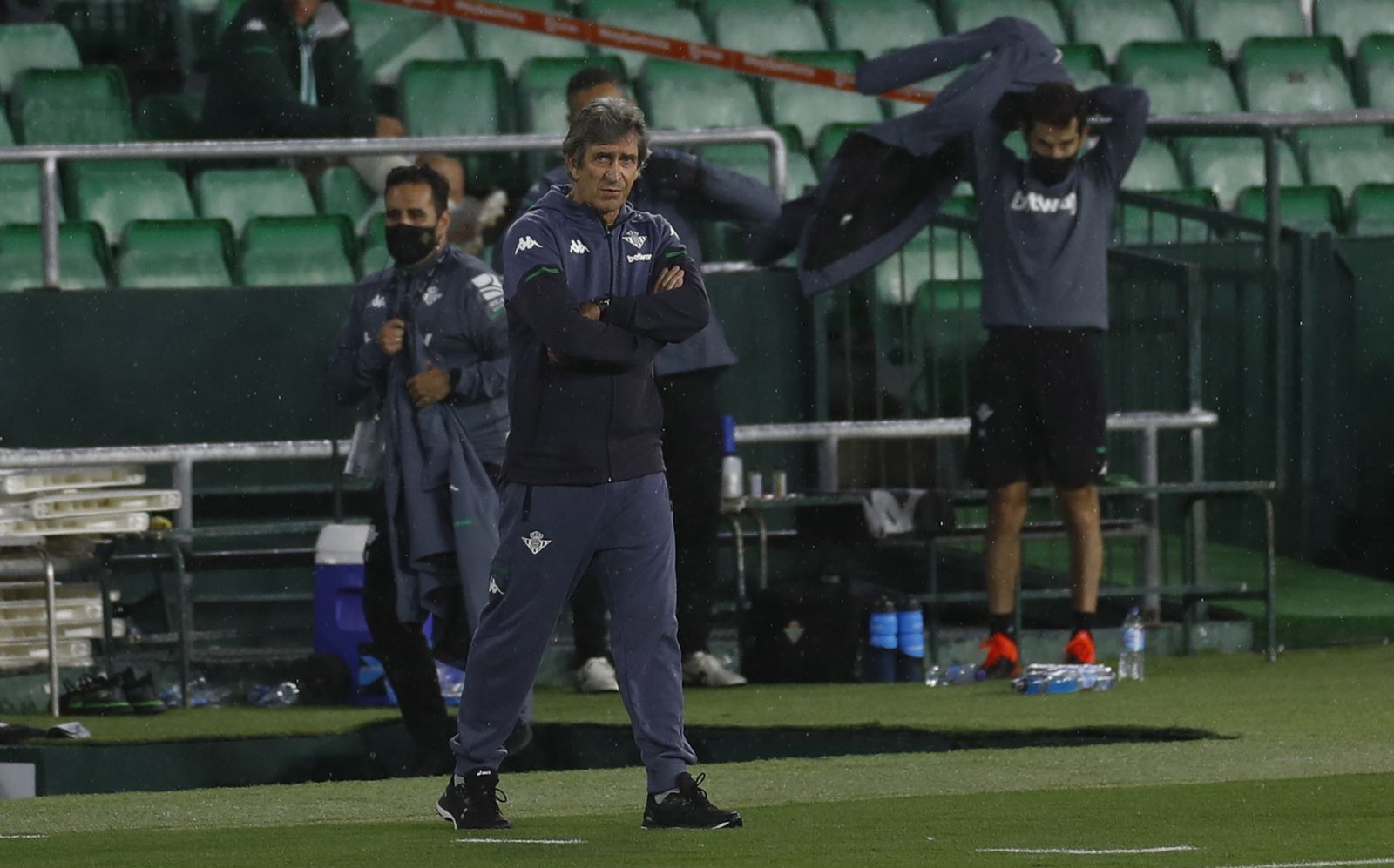 Pellegrini, en un momento del partido ante el Athletic.