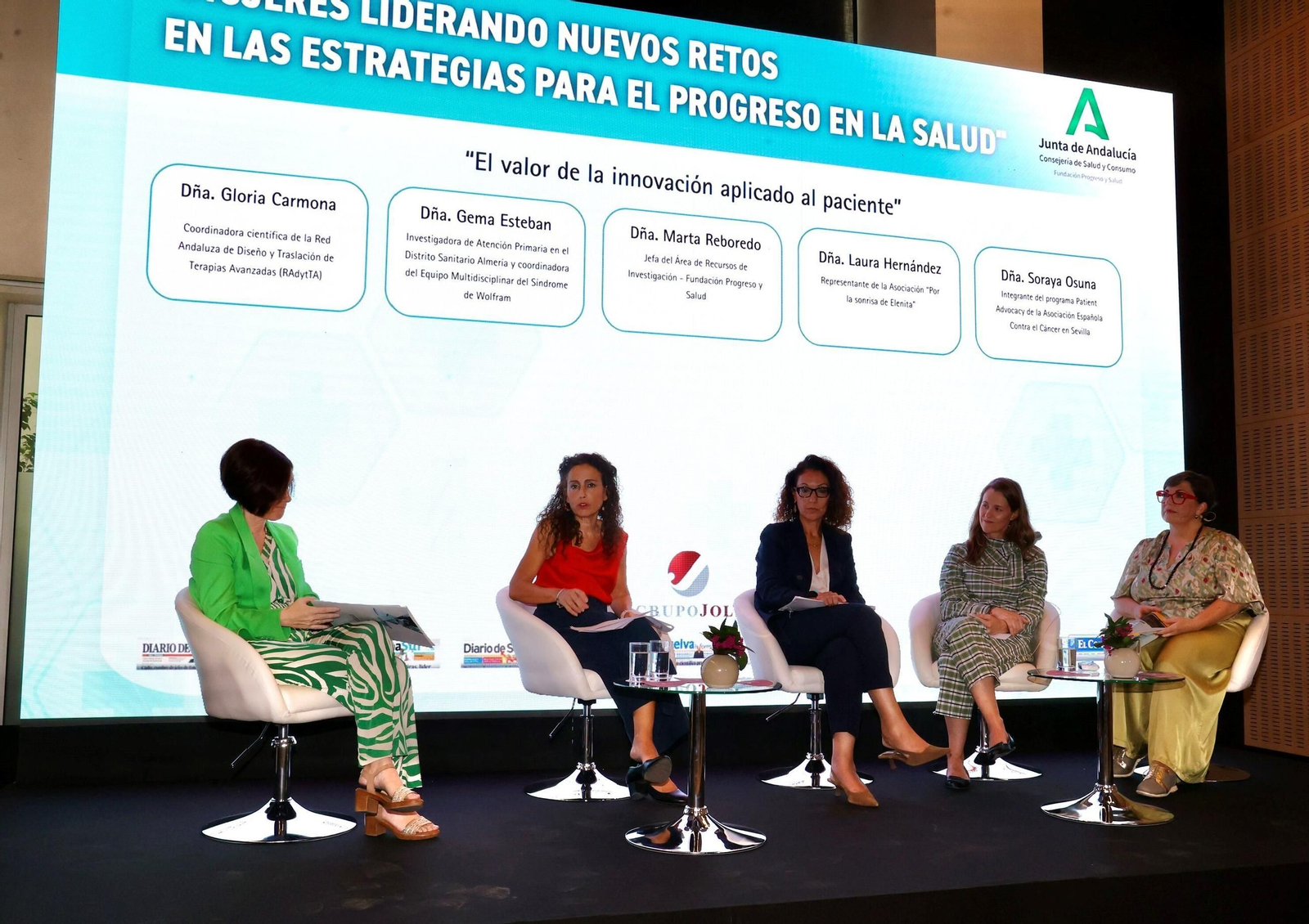 Gloria Carmona, Gema Esteban, Marta Reboredo, Laura Hernández y Soraya Osuna. Gloria Carmona, Gema Esteban, Marta Reboredo, Laura Hernández y Soraya Osuna.