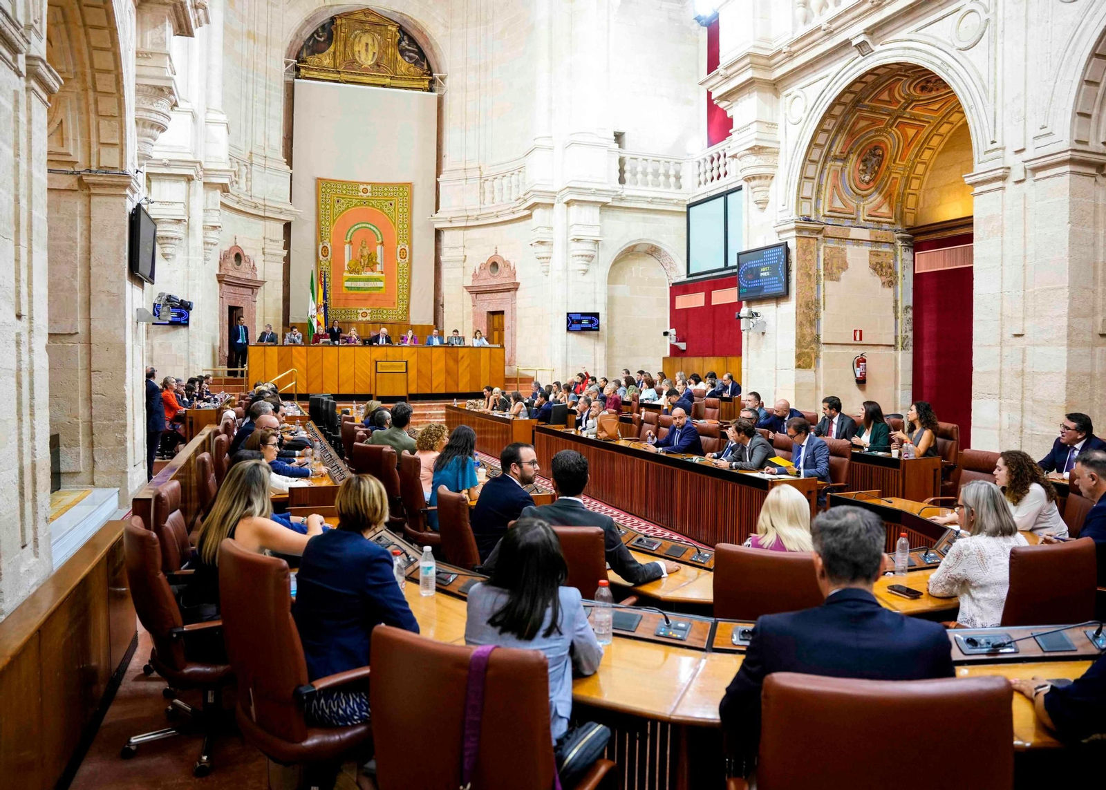 Pleno del Parlamento andaluz.