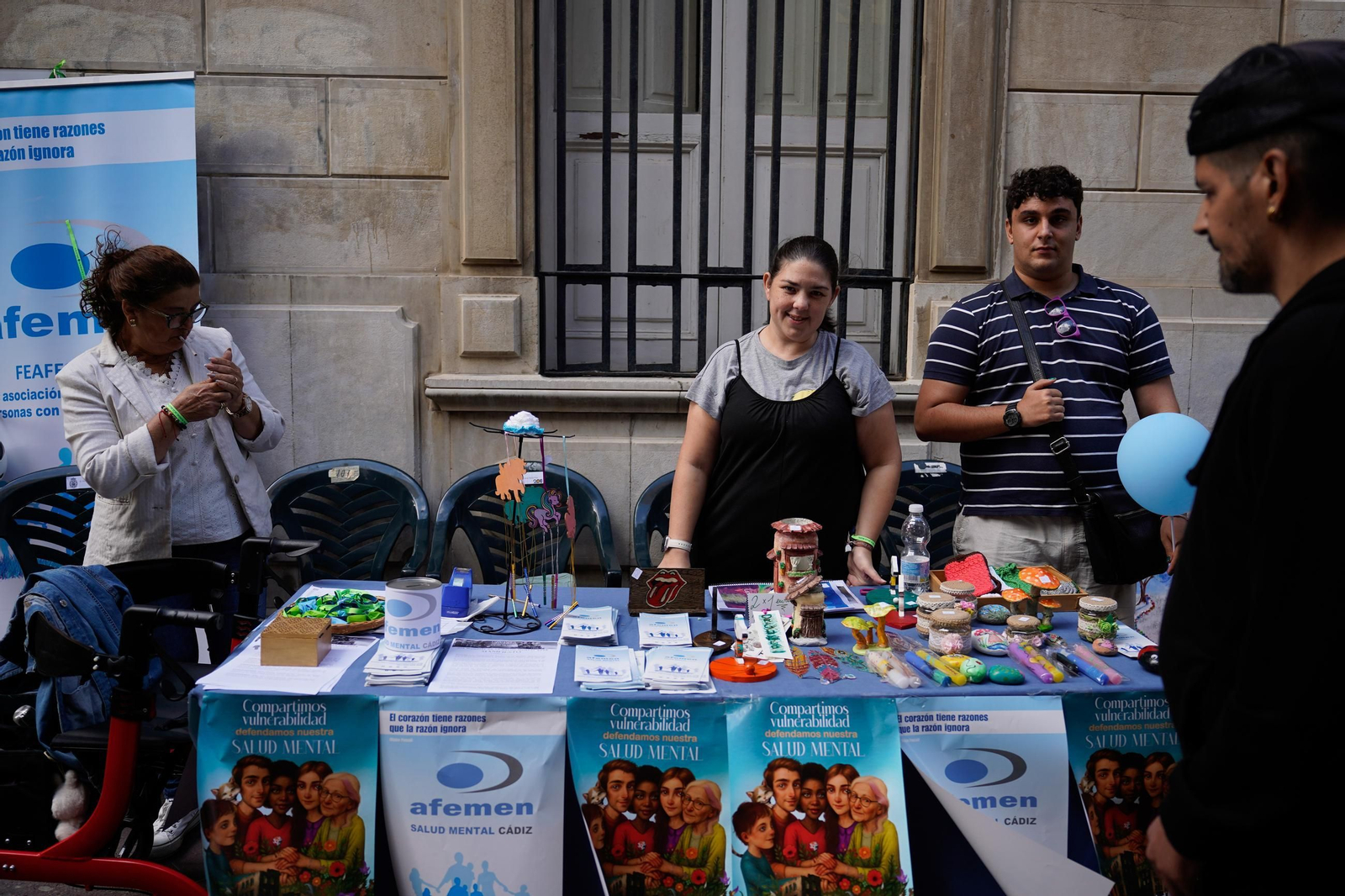 Fotografías de las actividades de Afemen por el Día de la Salud Mental