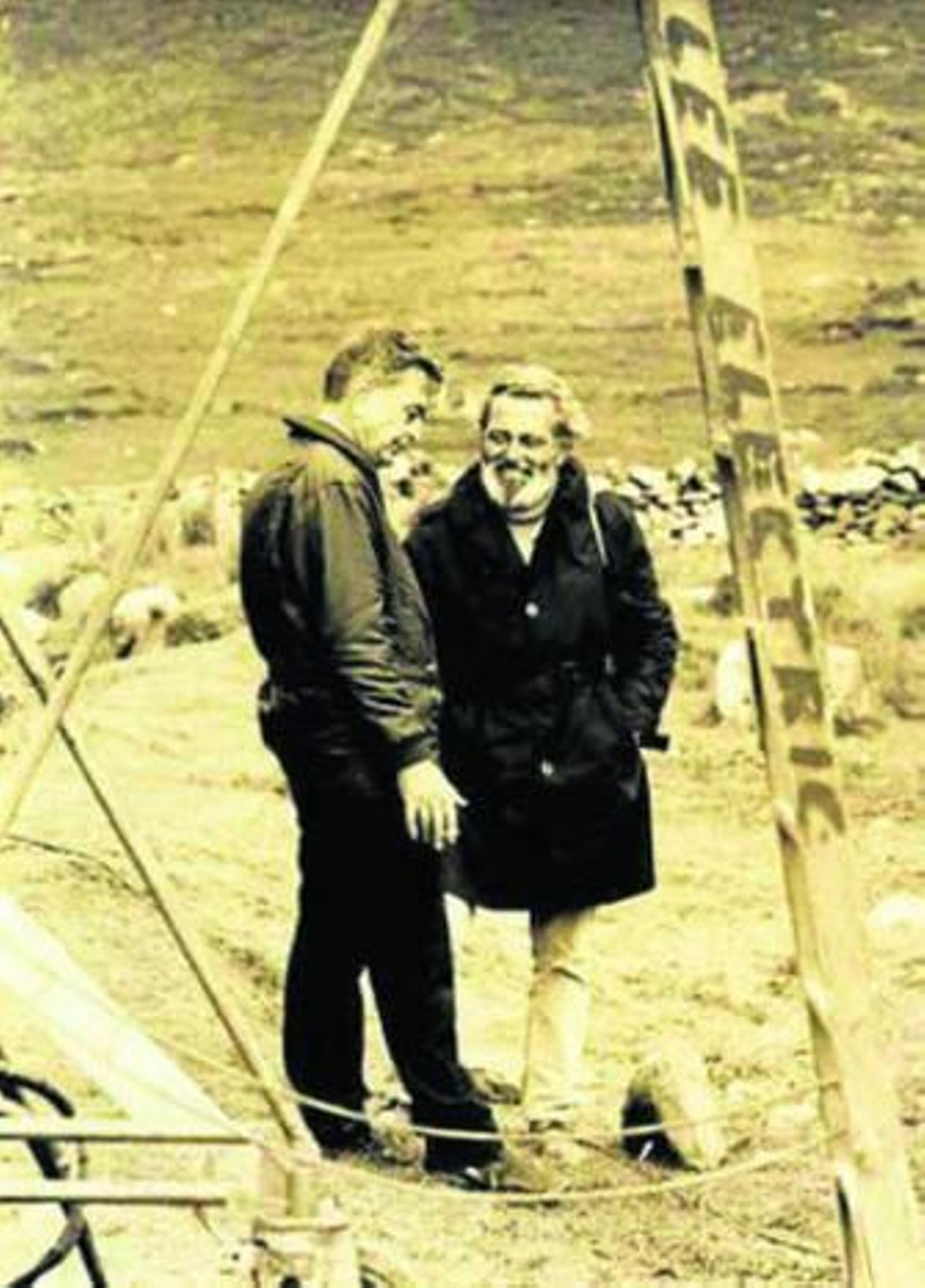 Perico Vidal fue la mano derecha en España del director David Lean, con quien aparece en la imagen.