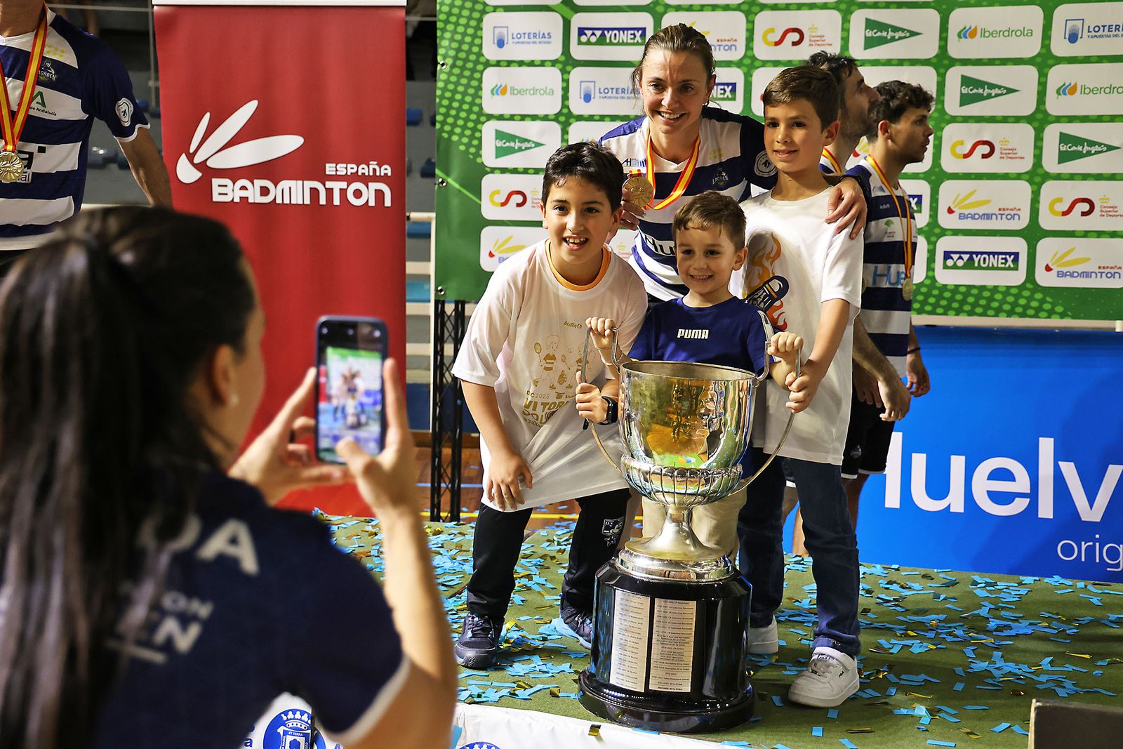 Imágenes de la final de liga de bádminton entre el IES La Orden y La RInconada