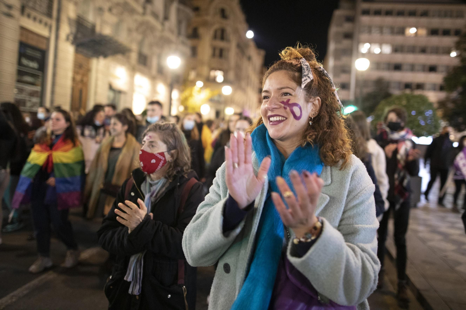 La manifestación del 25-N en Granada en imágenes