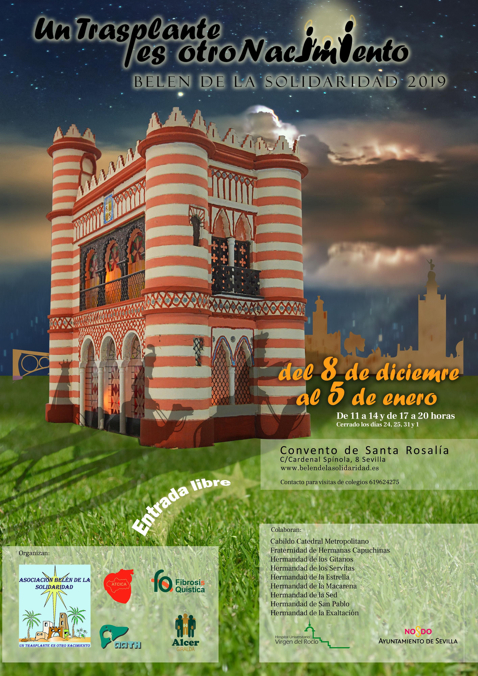 Cartel del Belén de la Solidaridad 2019.