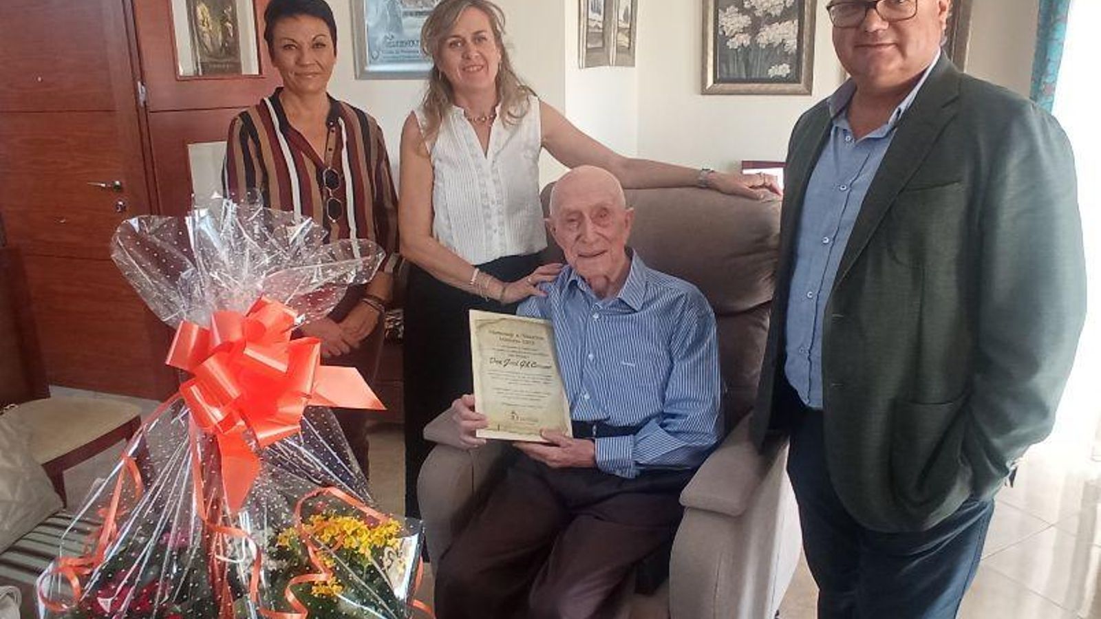 José Gil Cosano, pontanés de 102 años.