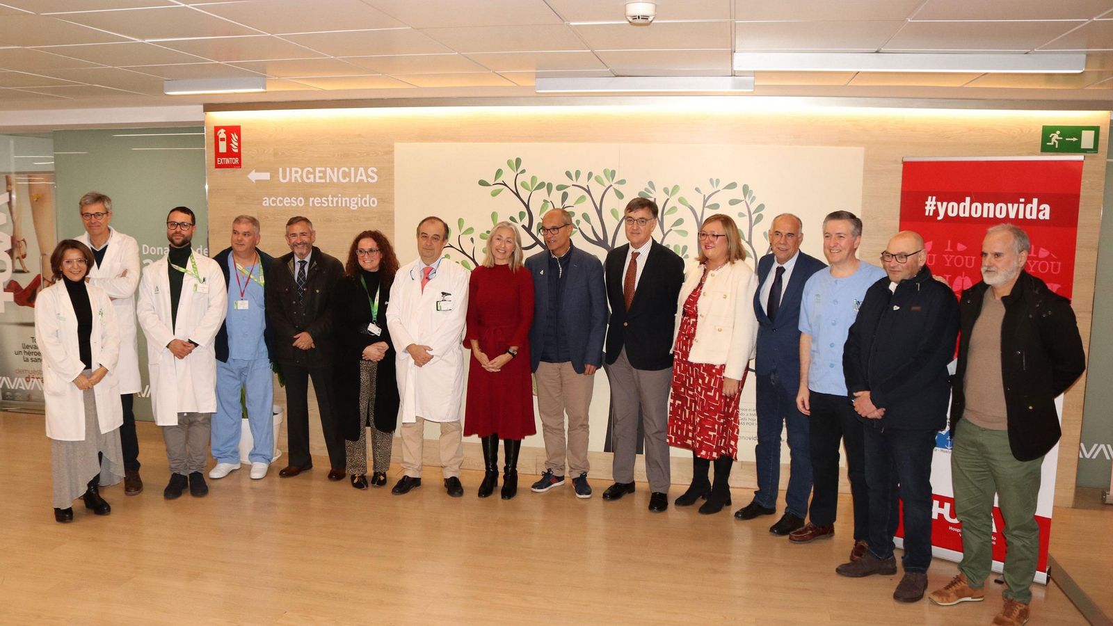 Autoridades, este jueves, en el acto de presentación del balance.