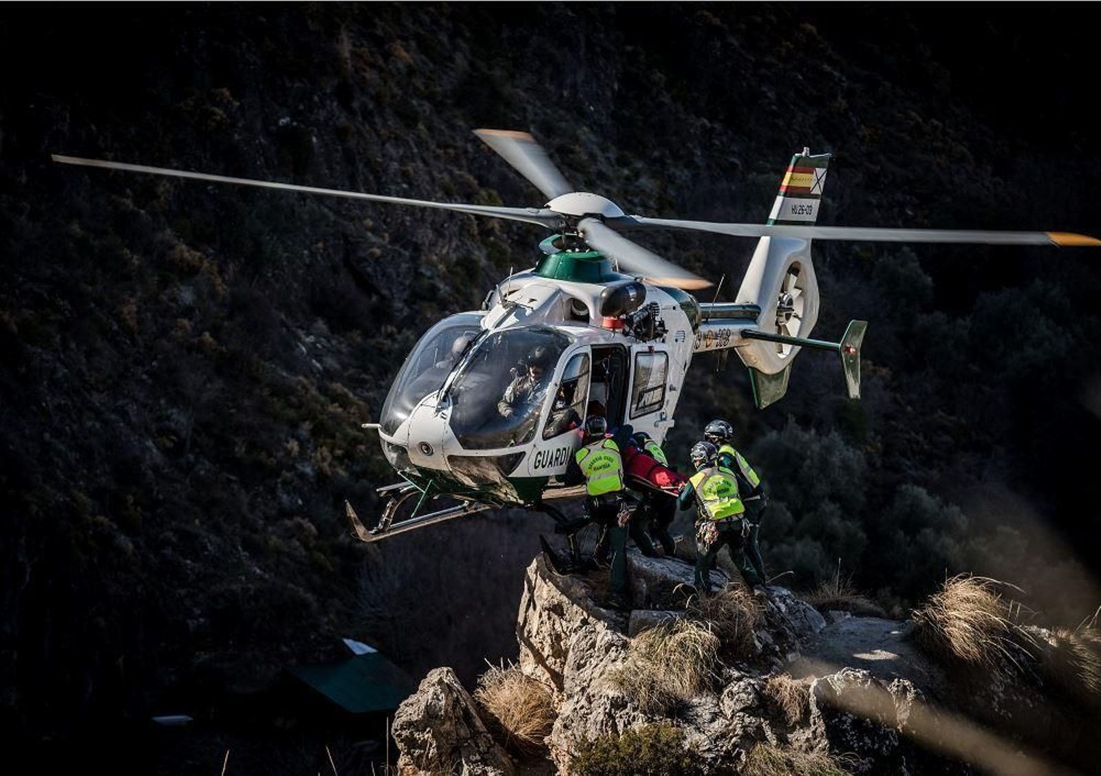Una de las operaciones de rescate por parte del Sereim en Granada.