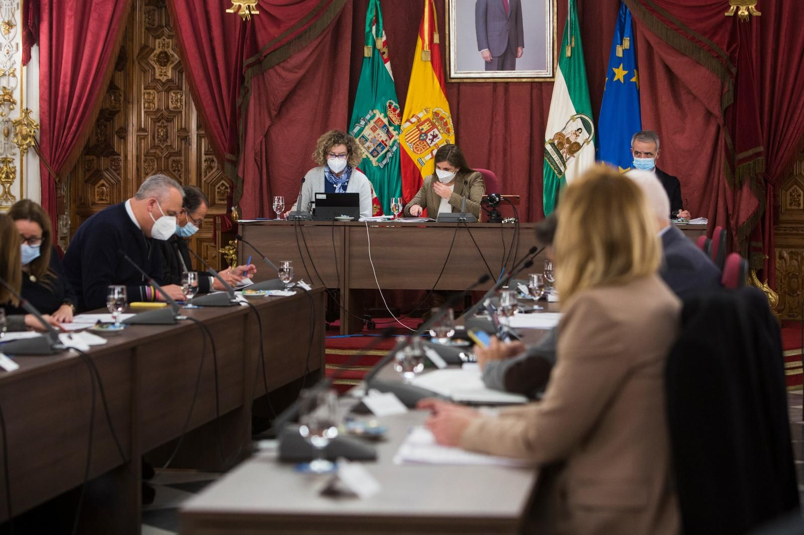 Imagen del pleno de este miércoles en el Salón Regio.