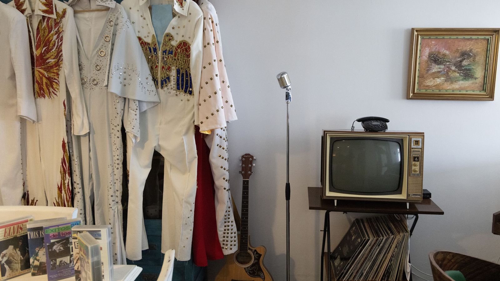 Ambiente retro en la casa de José Luis Blanco.