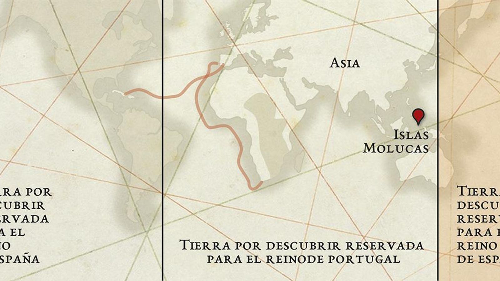 Tratado de Tordesillas. Fuente: iaph.es.