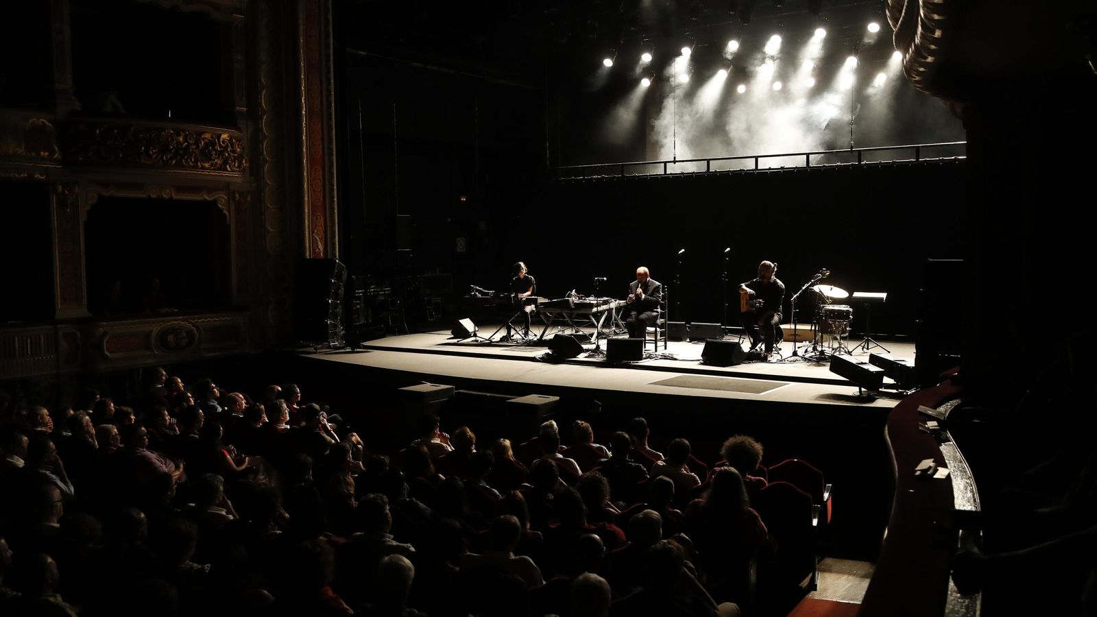 El teatro Lope de Vega, durante la actuación de Niño de Elche.