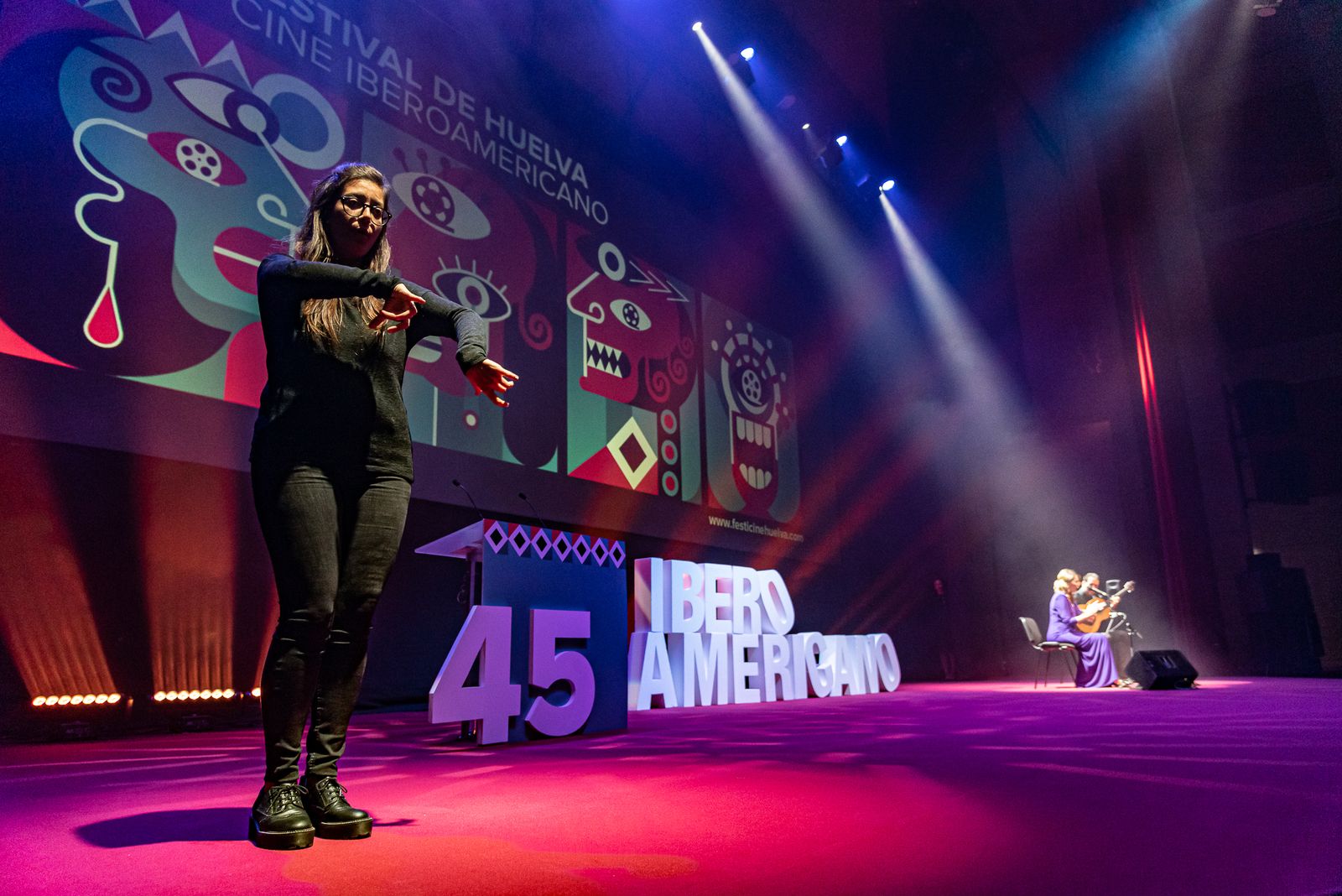 Imágenes de la gala de inauguración del 45 Festival de Cine Iberoamericano de Huelva