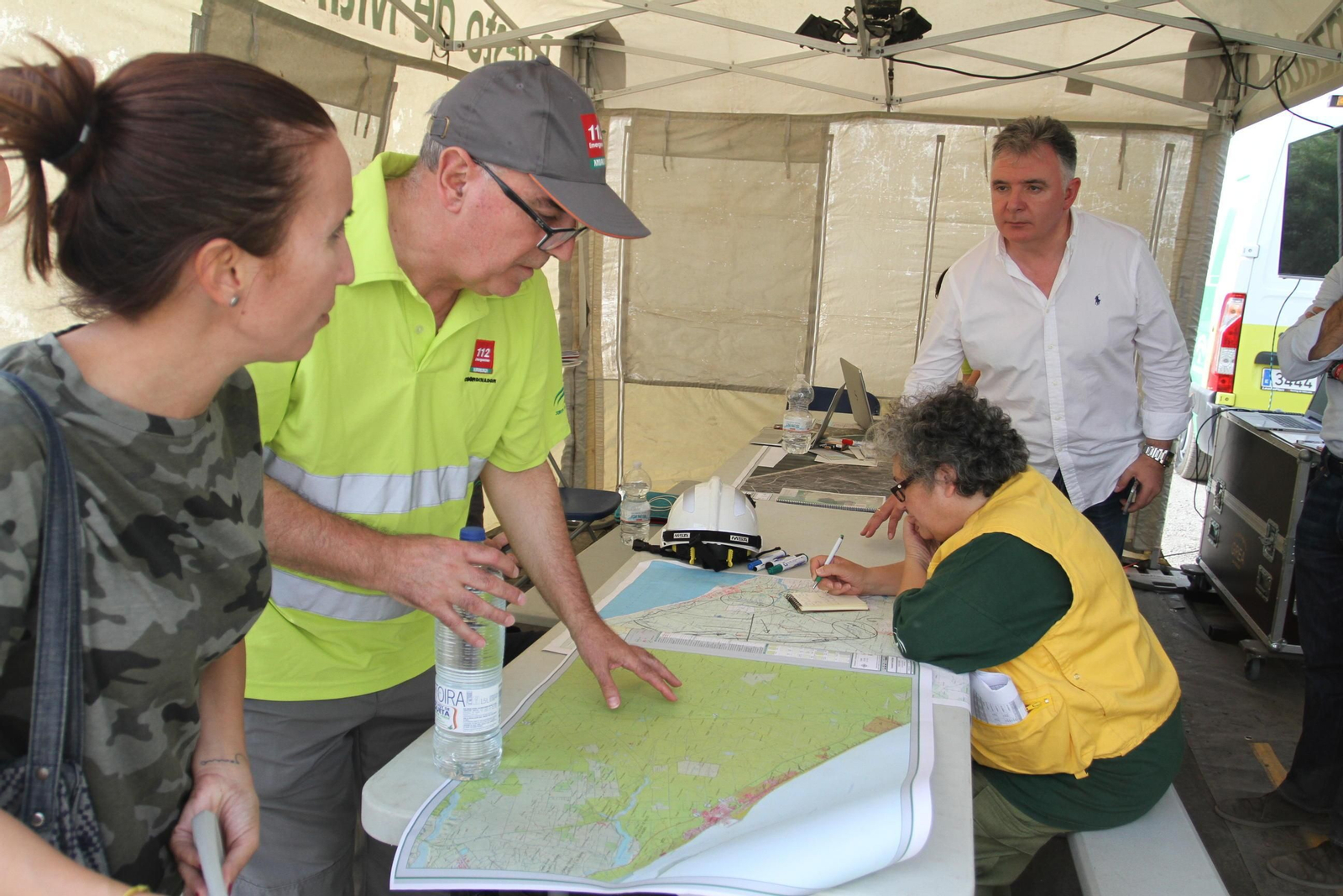 Las imágenes del incendio en Moguer y Mazagón