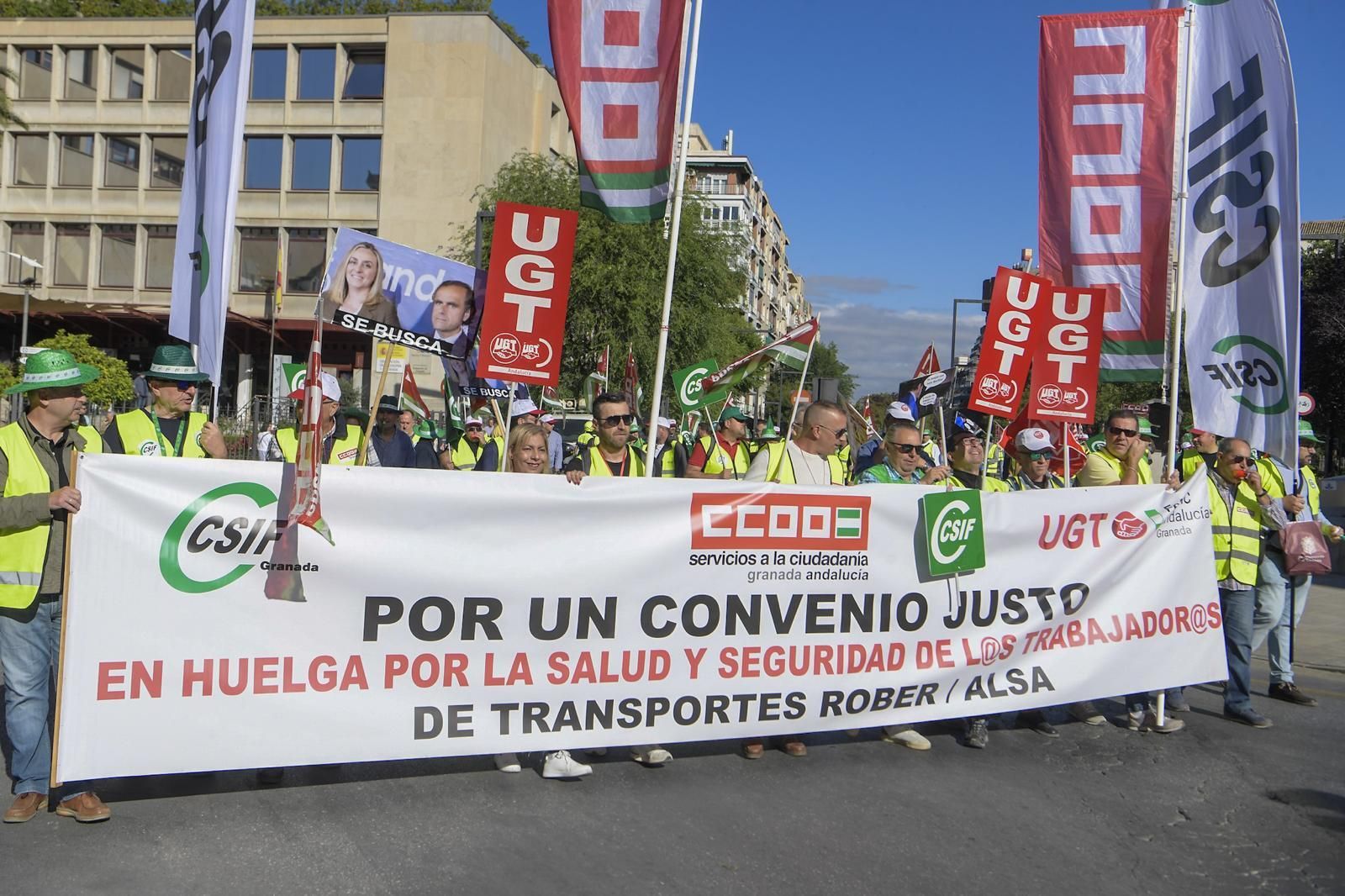 Segunda manifestación de los trabajadores de Rober por el bloqueo del convenio.