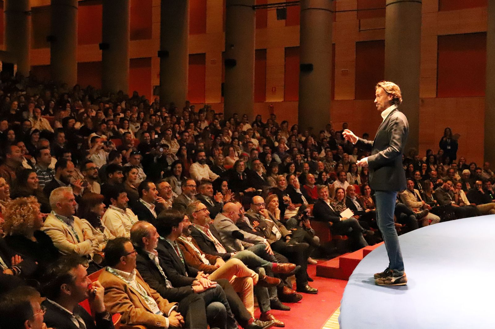 Víctor Küppers, en un momento de su conferencia.