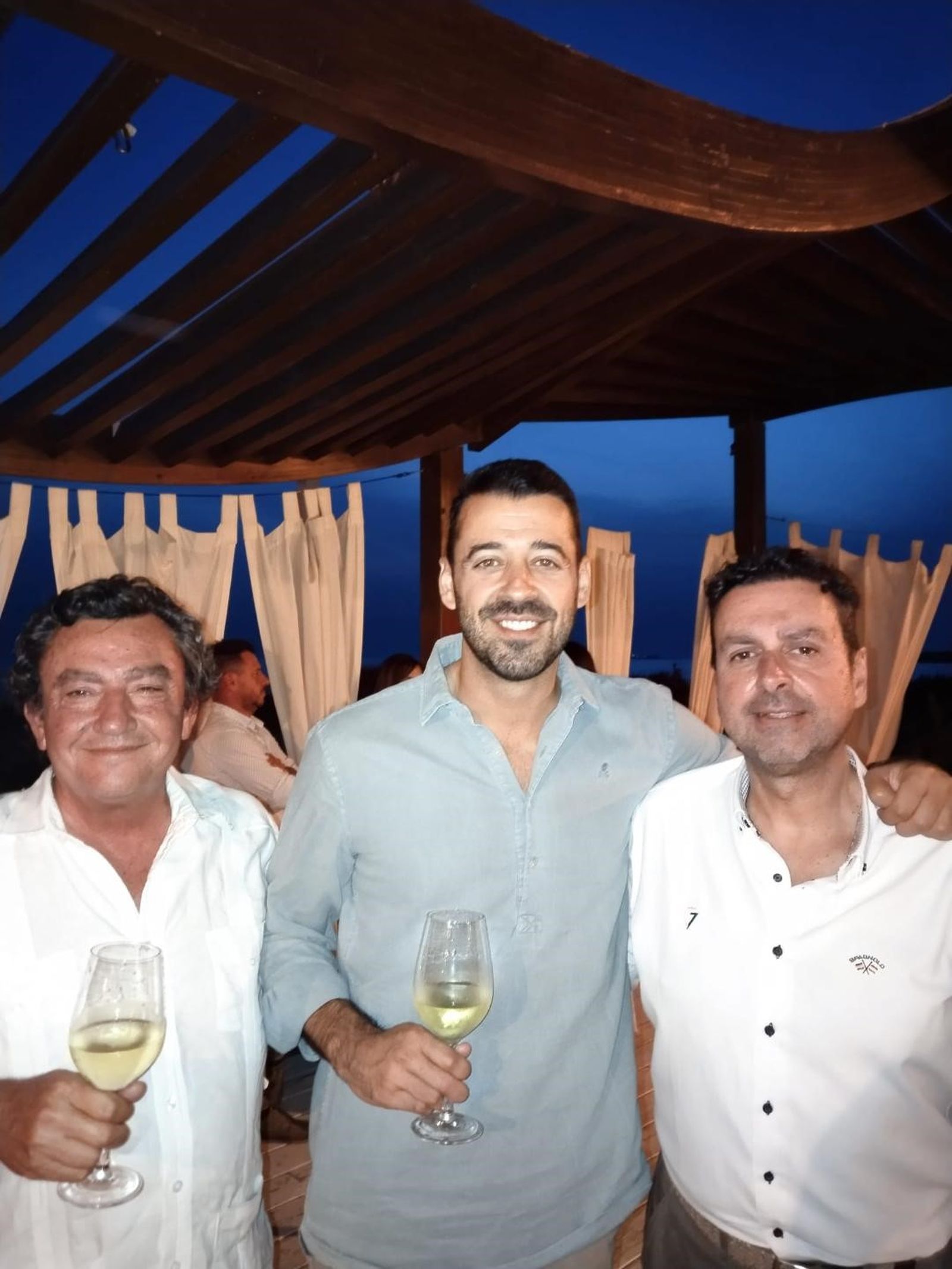 Diego Crespo, Enrique Martín y Martín José García coincidieron en el evento.