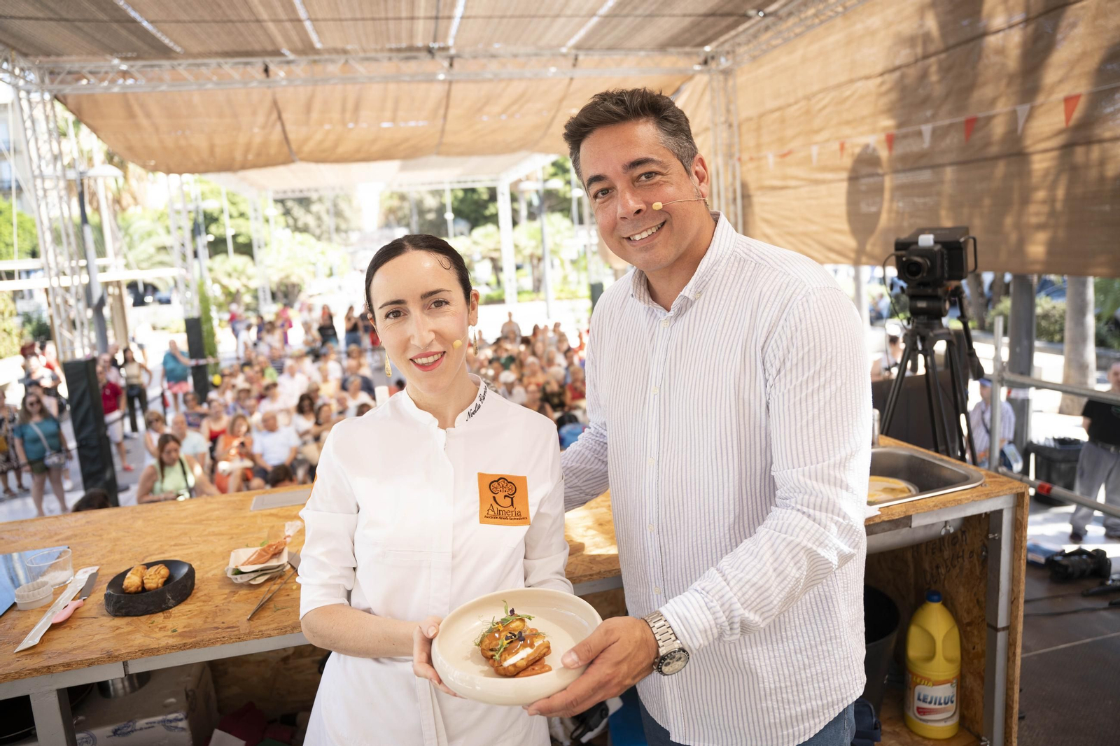 Las mejores imágenes del showcooking de Noelia Carrión  en la Feria de Almería