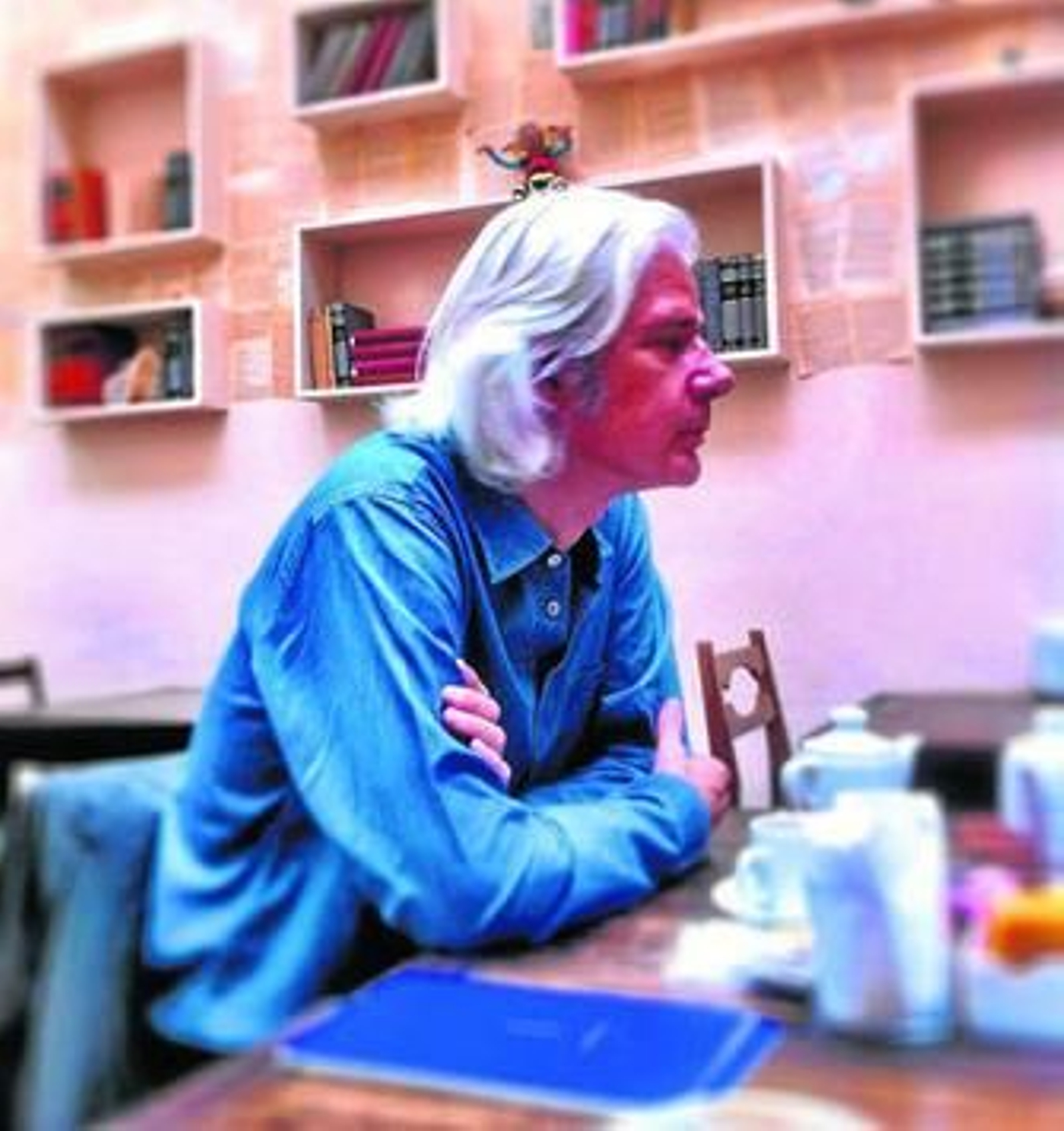 Jacobo Siruela, en la librería editorial Eterna Cadencia de Buenos Aires.