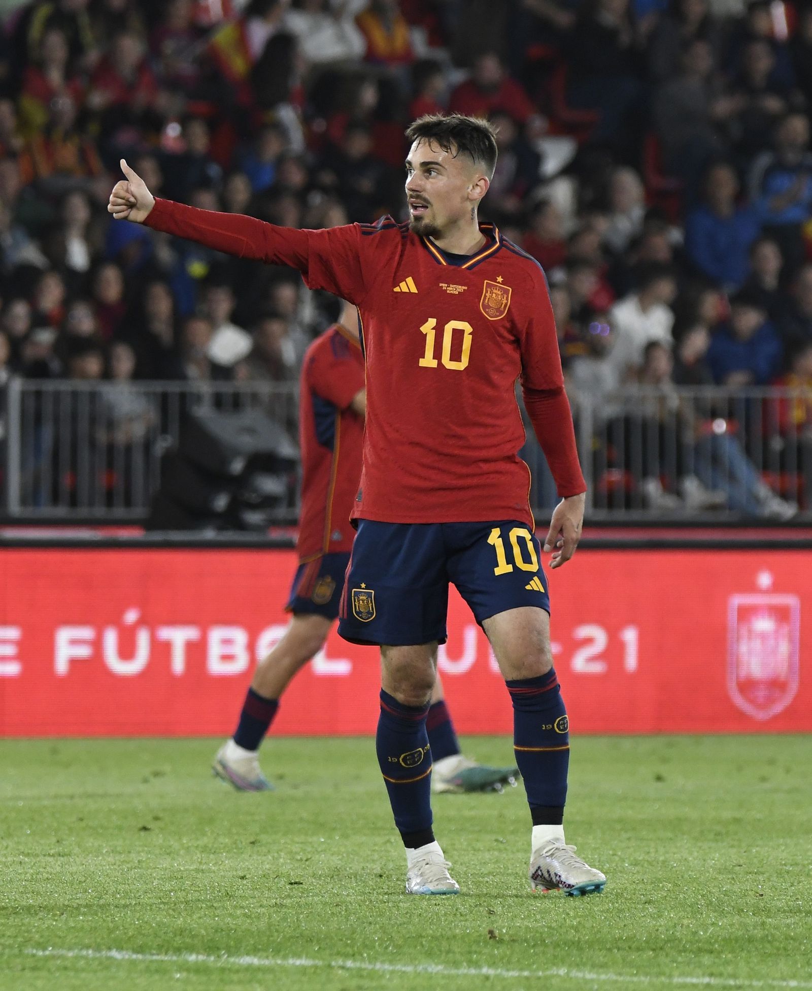 Rodri, tras marcar con la sub 21.