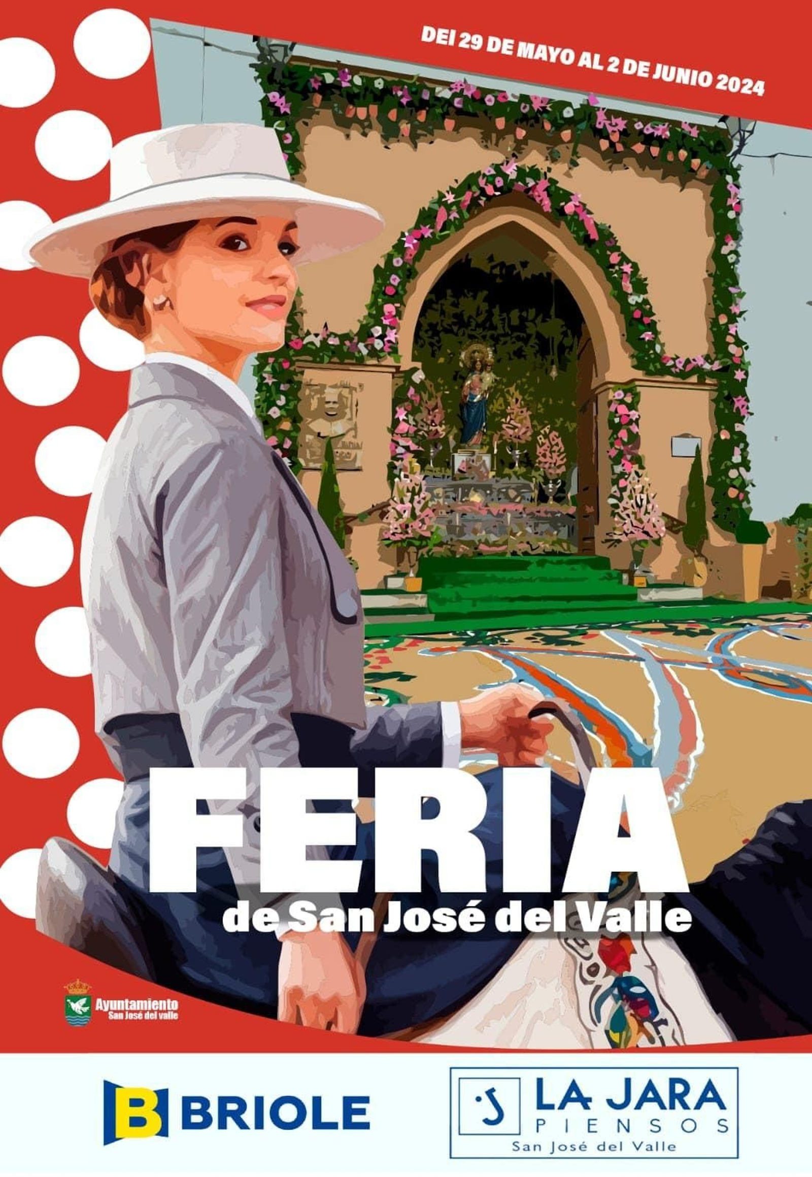 Cartel de la Feria de San José del Valle 2024.