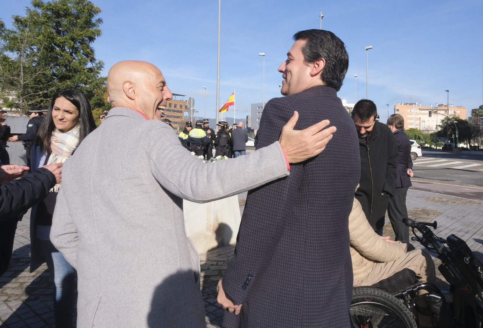 El alcalde de Córdoba y el candidato a la Alcaldía por el PSOE, Antonio Hurtado.