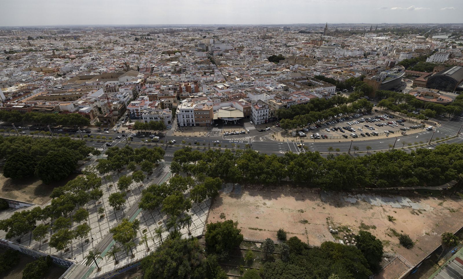Sevilla desde el helicóptero de la Policía Nacional