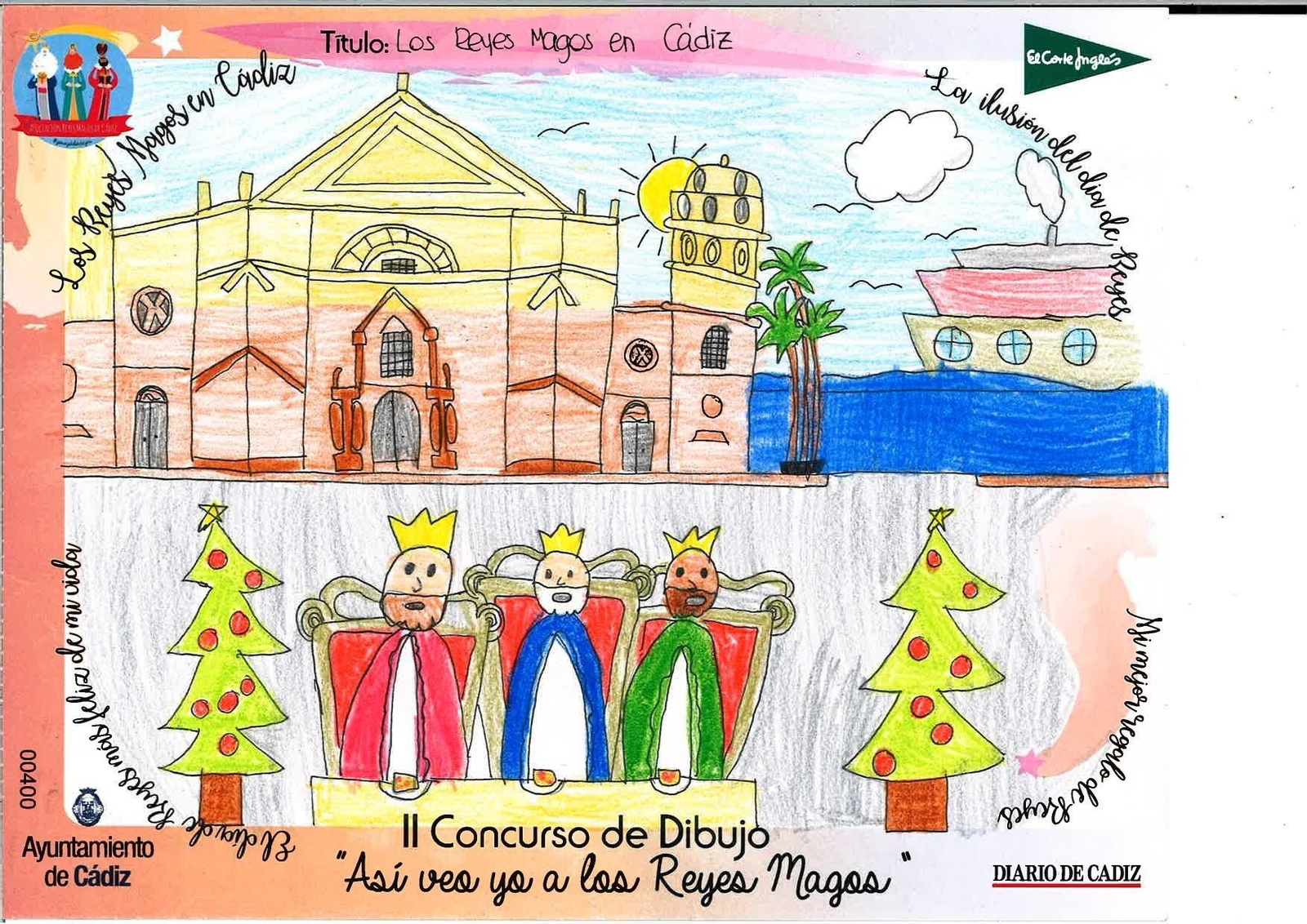 Las felicitaciones finalistas del II Concurso de Dibujo 'Así veo yo a los Reyes Magos'