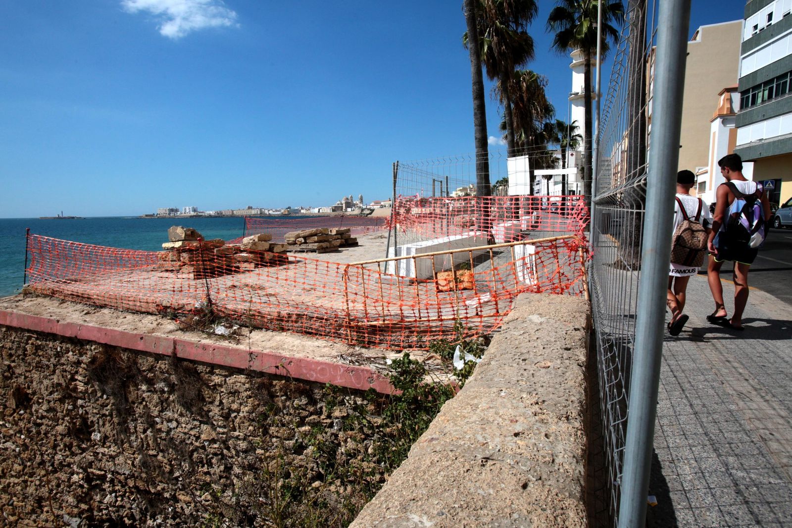 Imagen de la zona de obras.