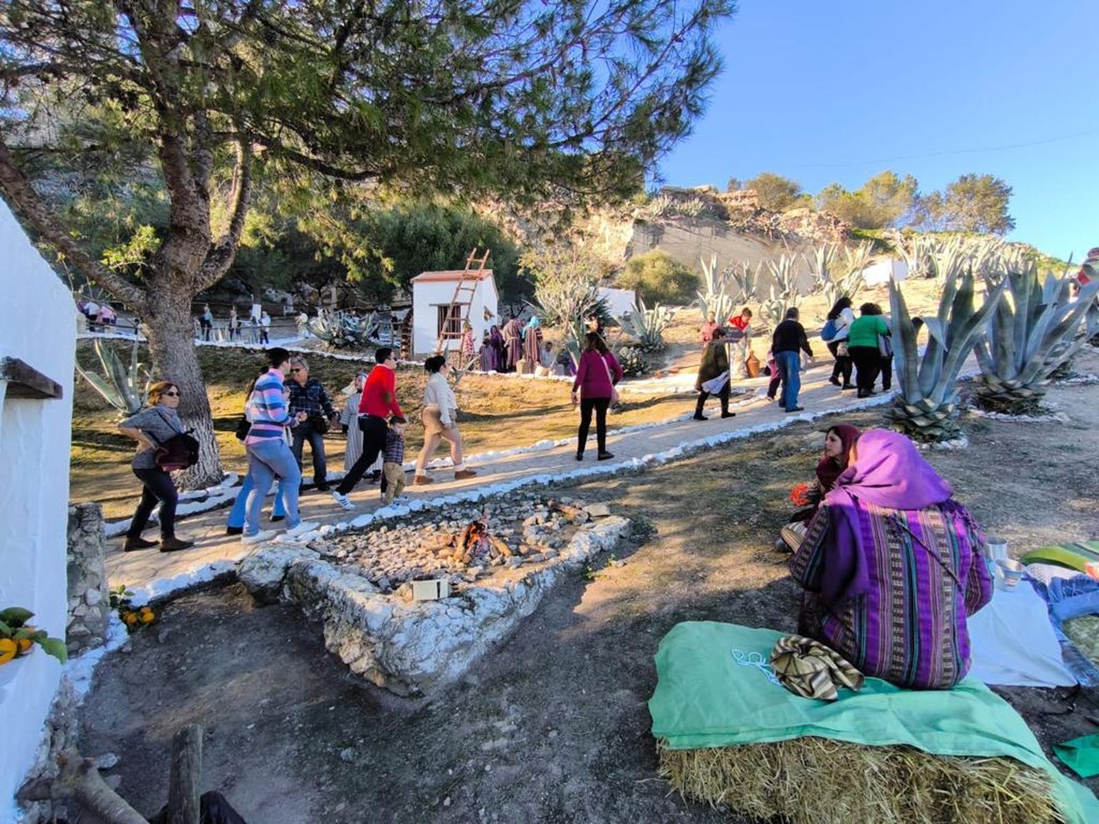 Las imágenes del belén viviente de Espera