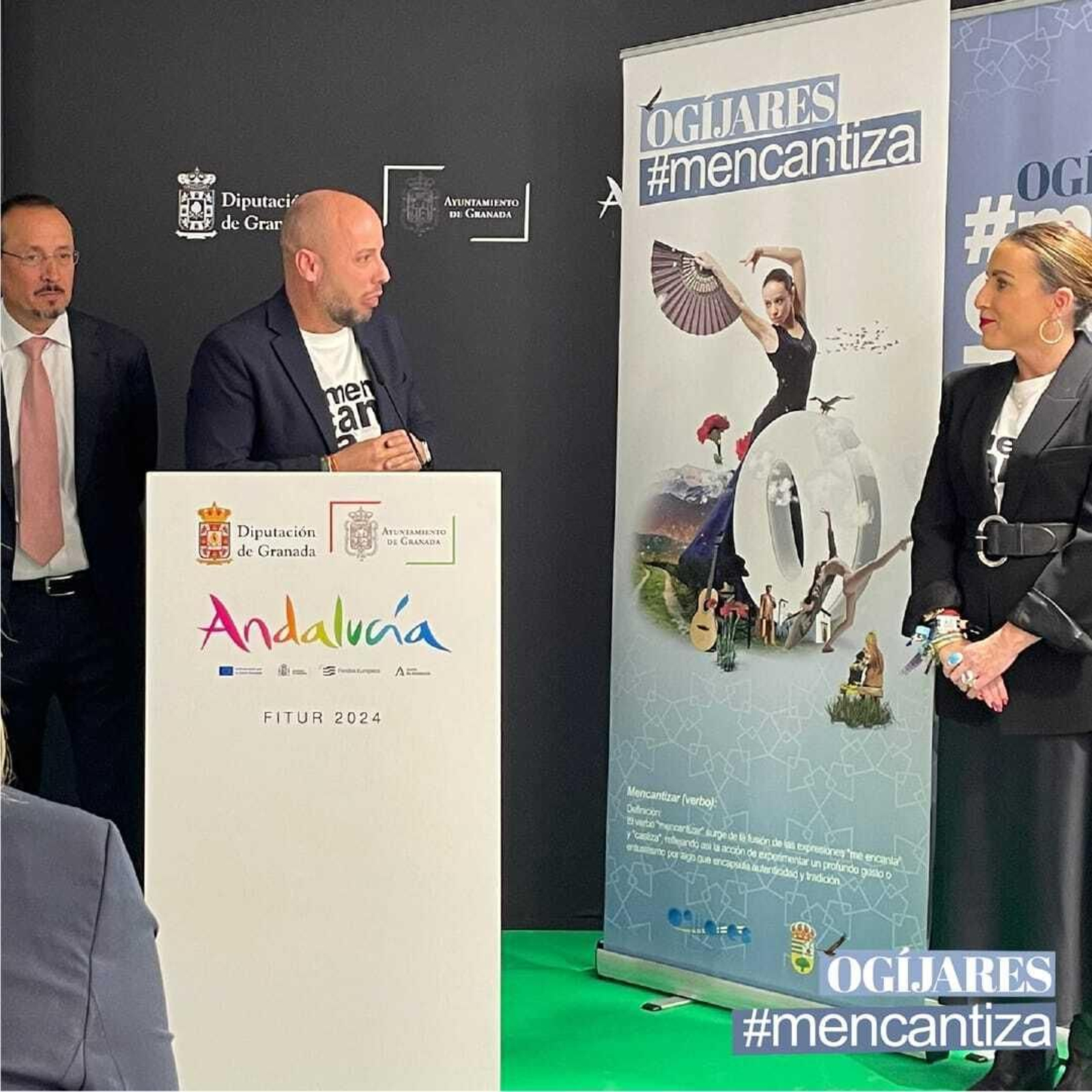 El alcalde de Ogíjares, Estéfano Polo durante la presentación del municipio esta mañana en Fitur.