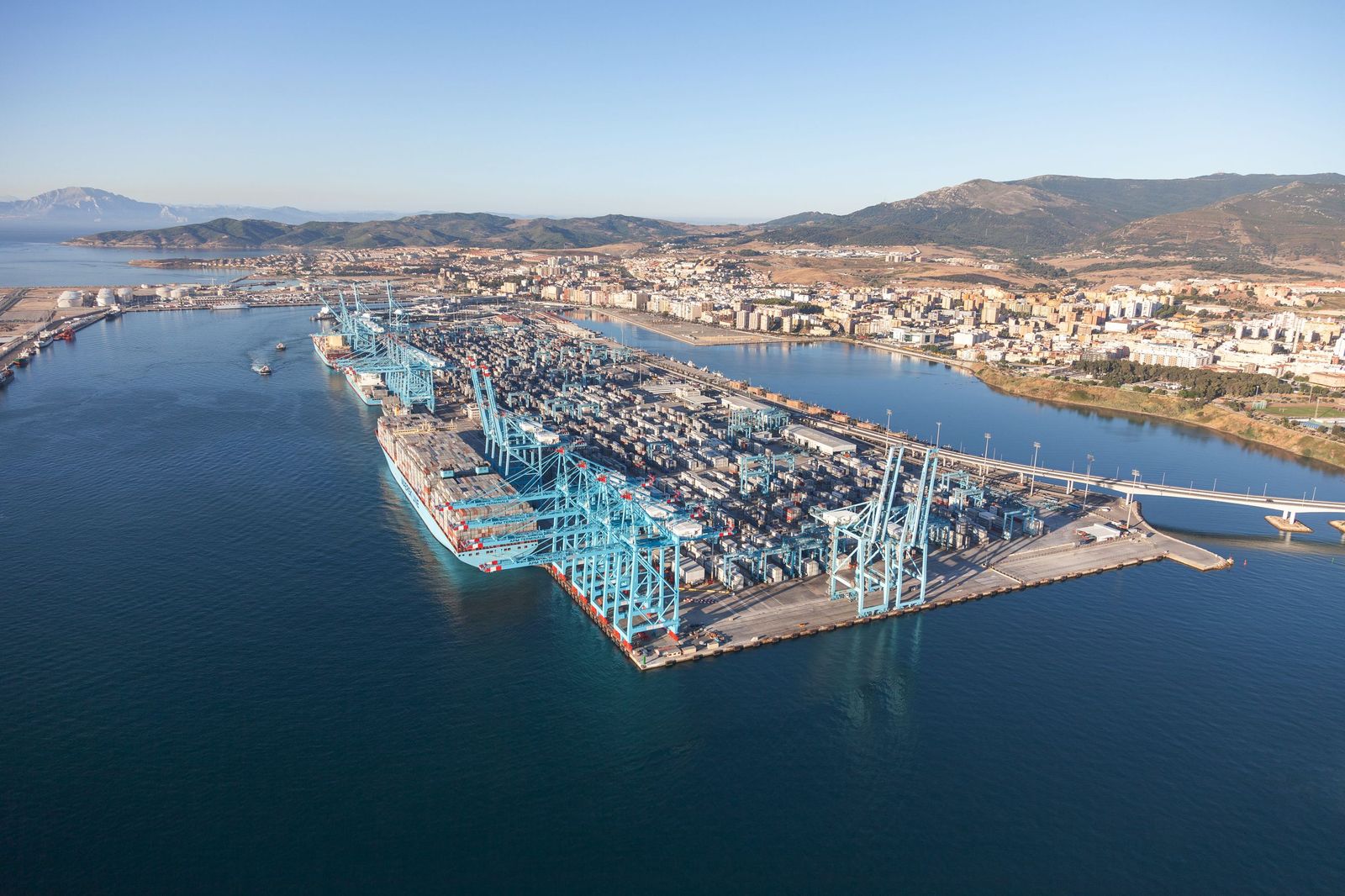 Vista áerea de APM Terminals Algeciras, en 2015