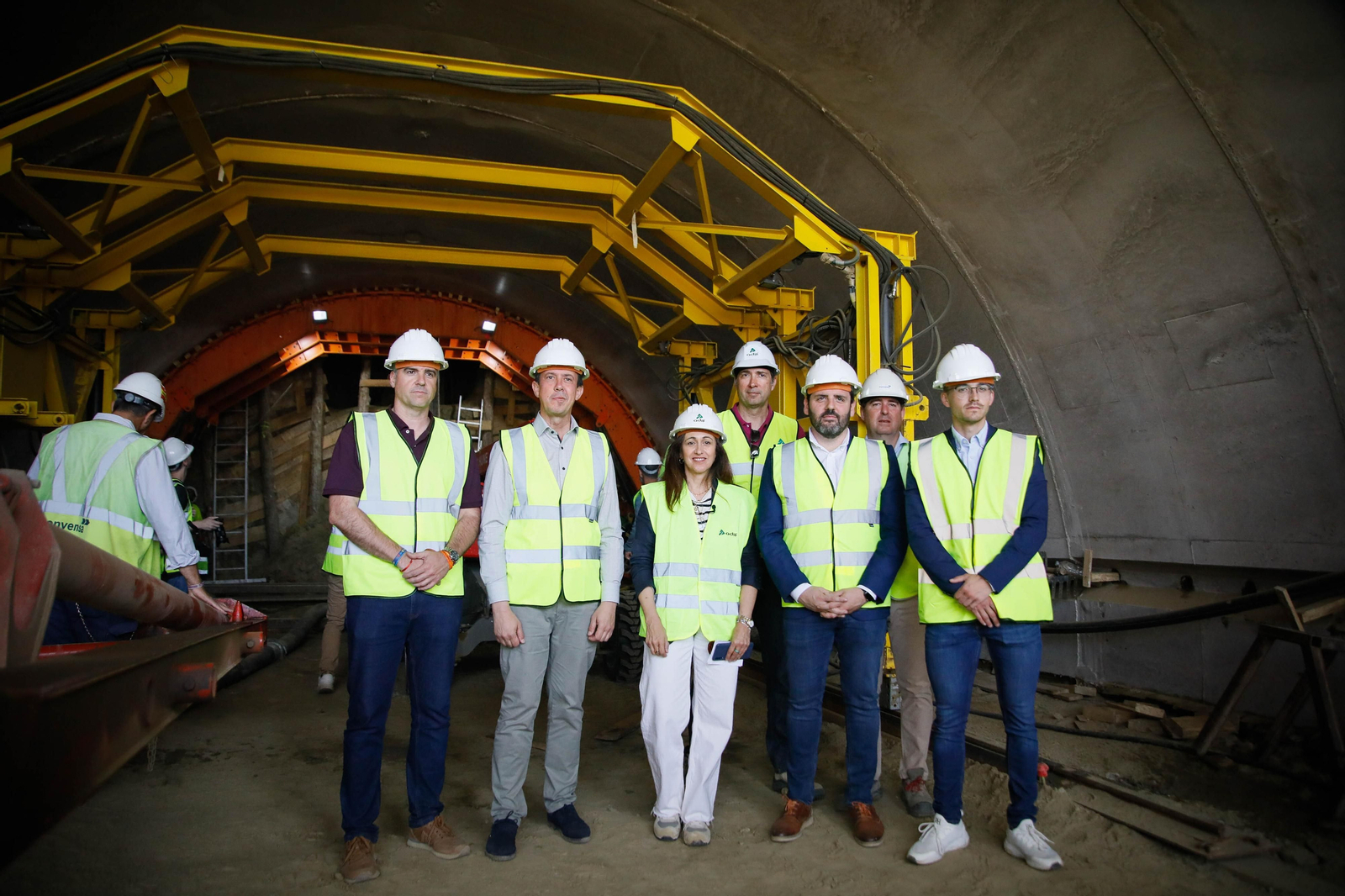 Así están las obras del túnel de Viator en la línea de alta velocidad de Adif, en imágenes