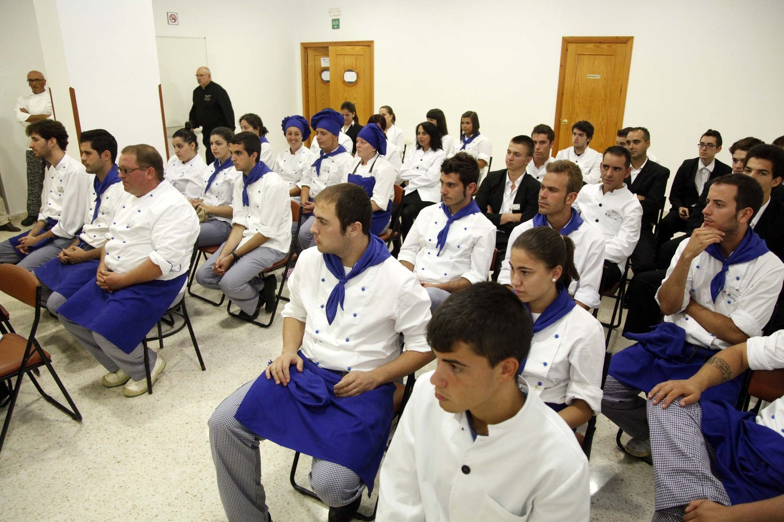 Imagen de archivo de una de las últimas promociones de la escuela.