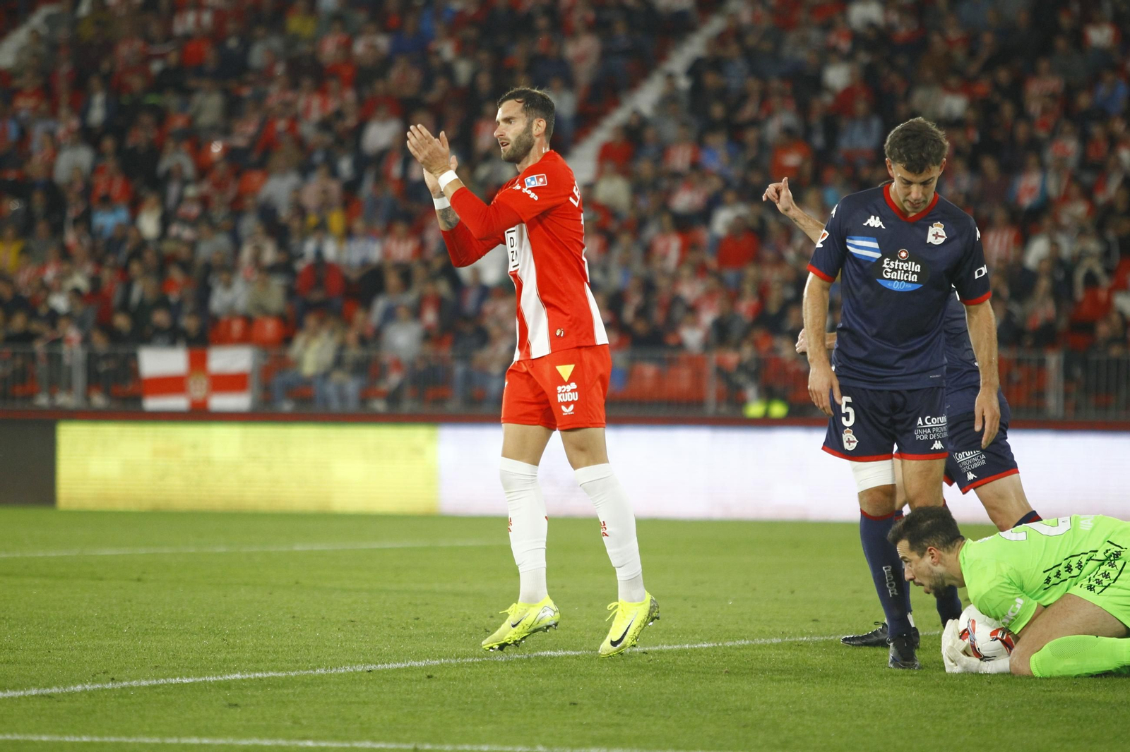 El partido U.D. Almería-Deportivo de La Coruña, en imágenes