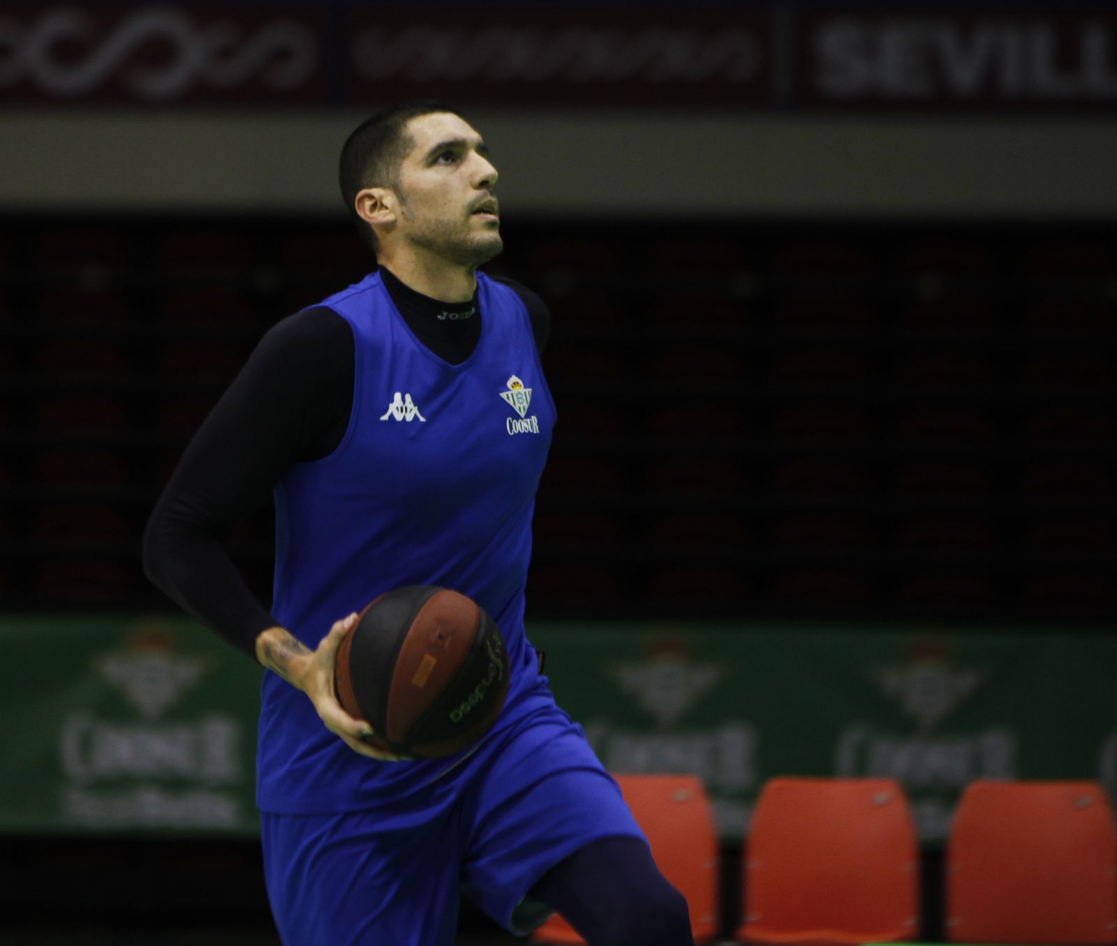 Nacho Martín, durante un entrenamiento.