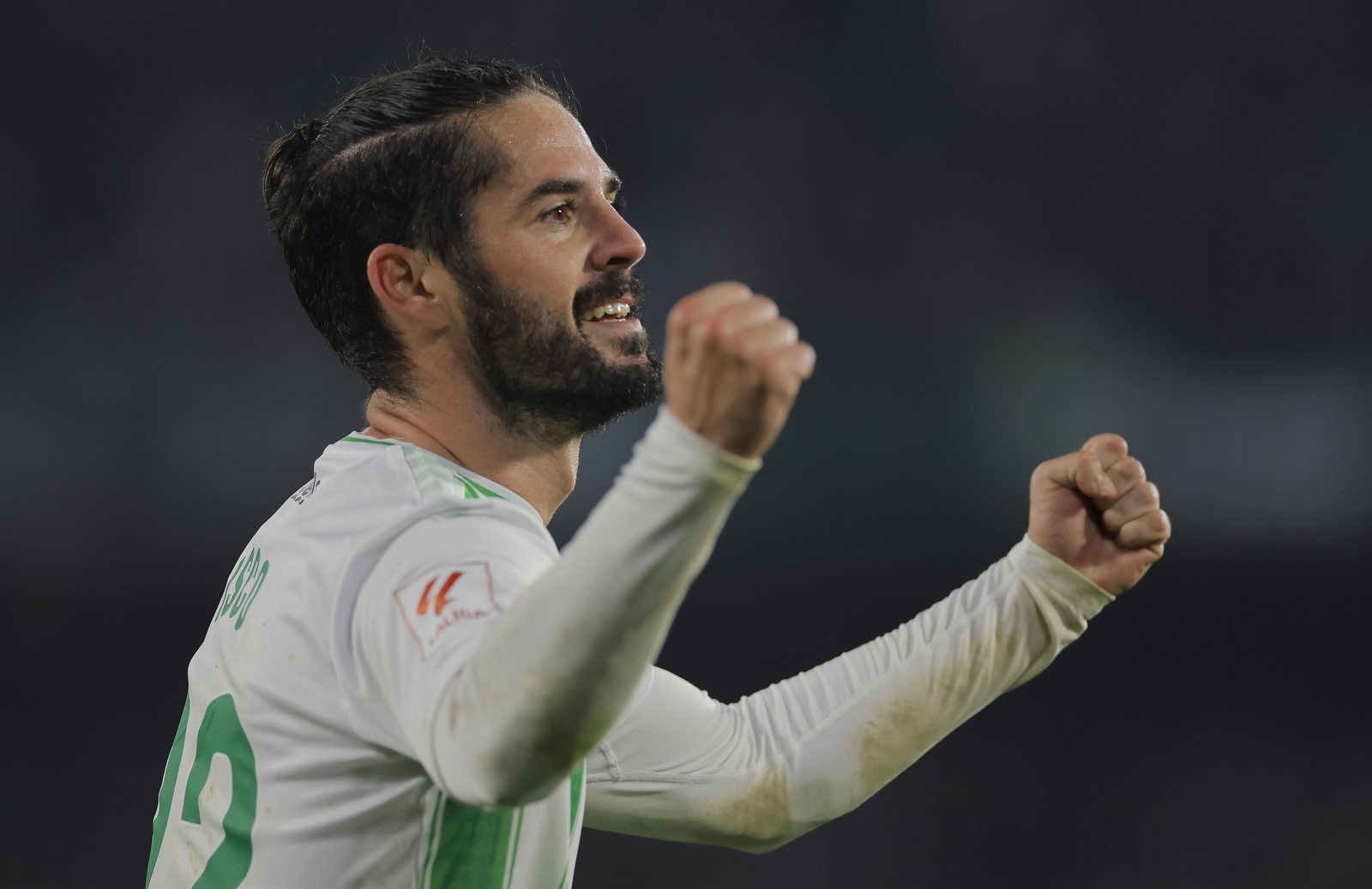 Isco celebra el 1-0.