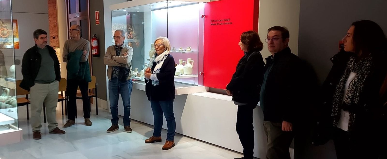 Un momento de la visita guiada al Museo.