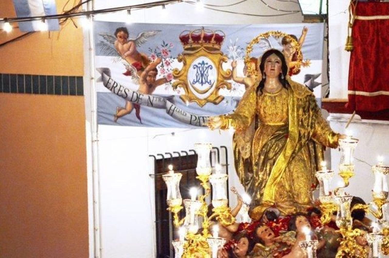La Virgen de la Asunción en su procesión del 15 de agosto