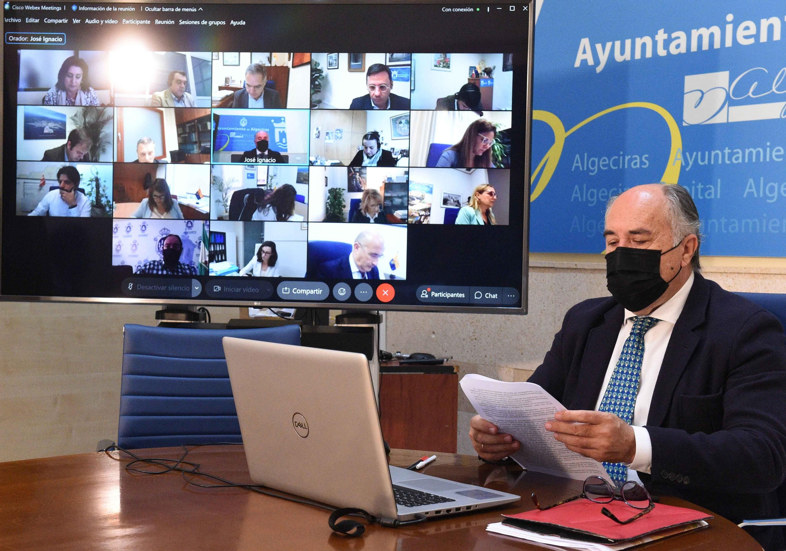 Landaluce preside la junta de gobierno local.