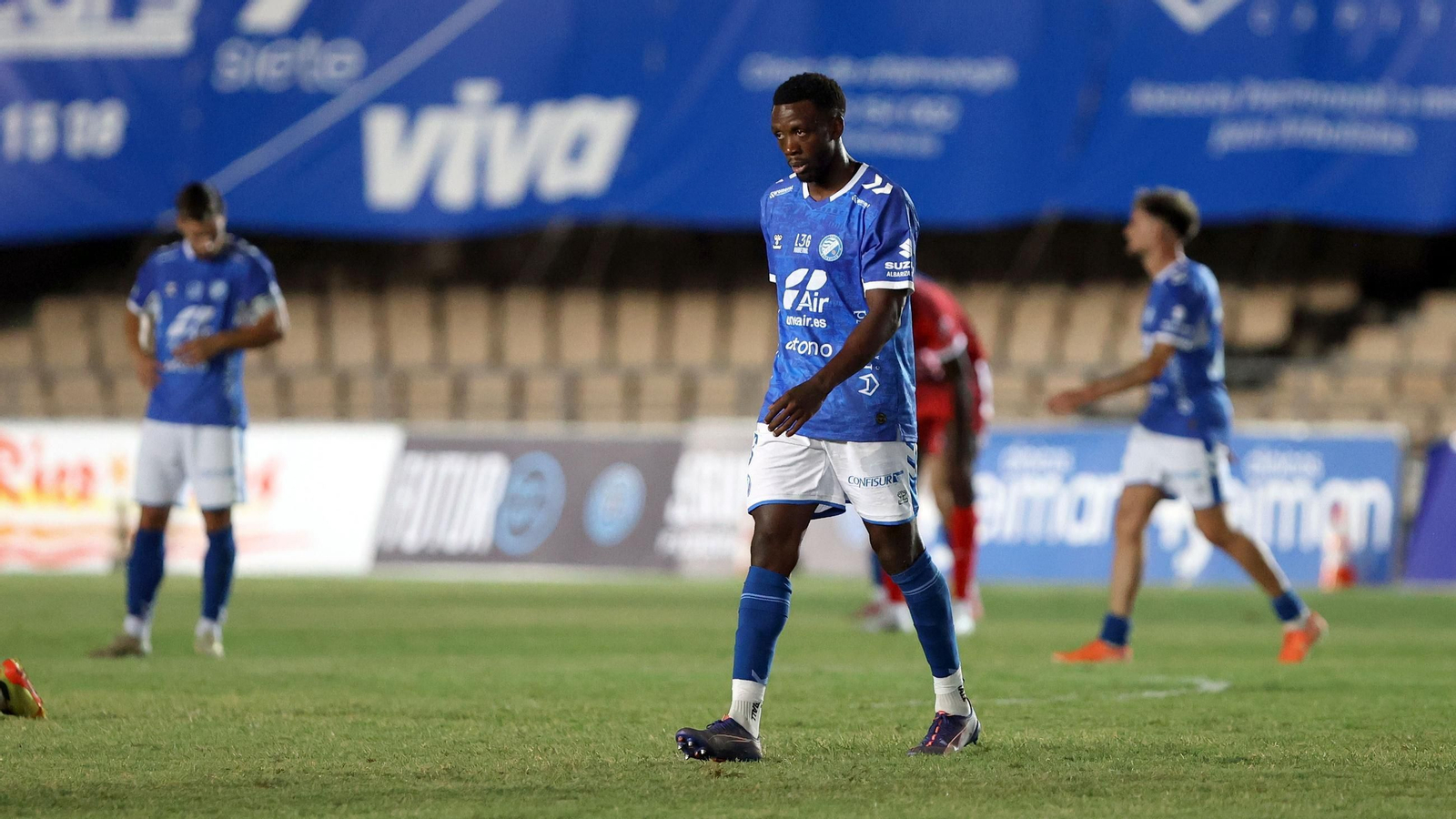 Emaná, en el partido contra la Deportiva Minera.