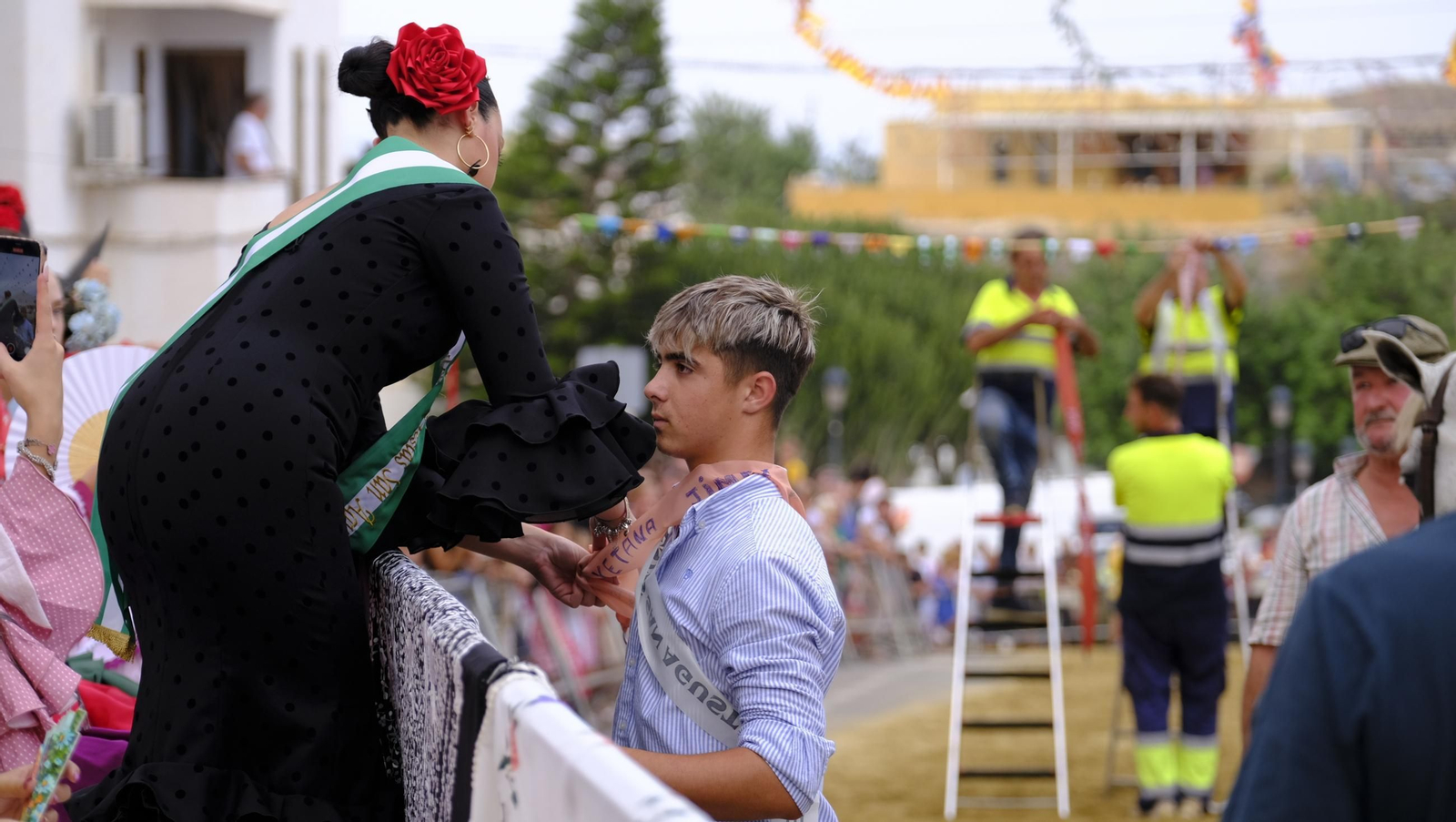 La popular carrera de cintas a caballo de las Fiestas de Mojácar, en imágenes