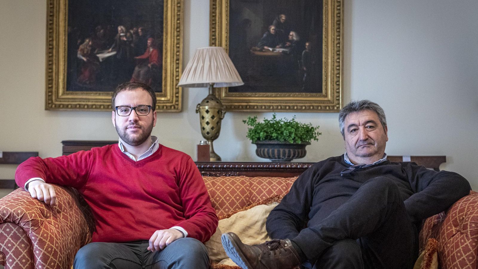 Jaime Calderón y Francisco Lobo, en la sede de este periódico.